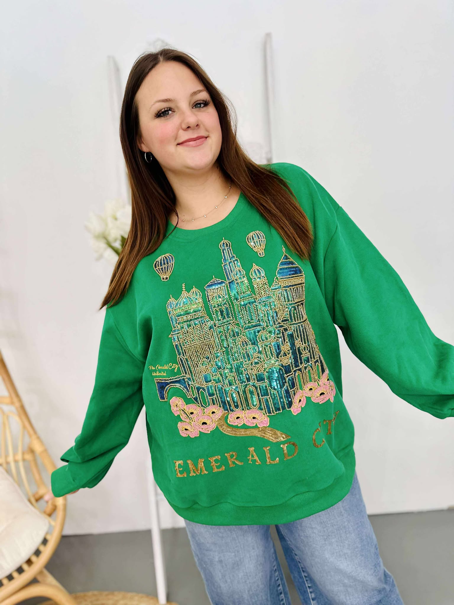Queen Of Sparkles Licensed Emerald City Sweatshirt