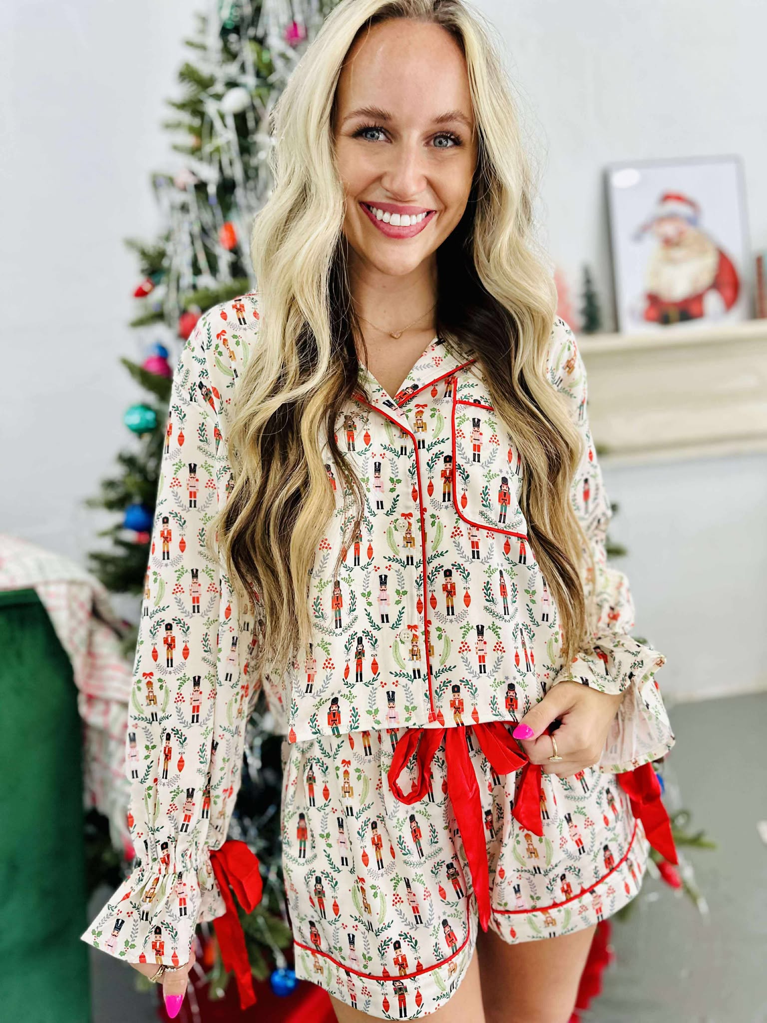 Christmas Toy Soldier Satin Pj Set