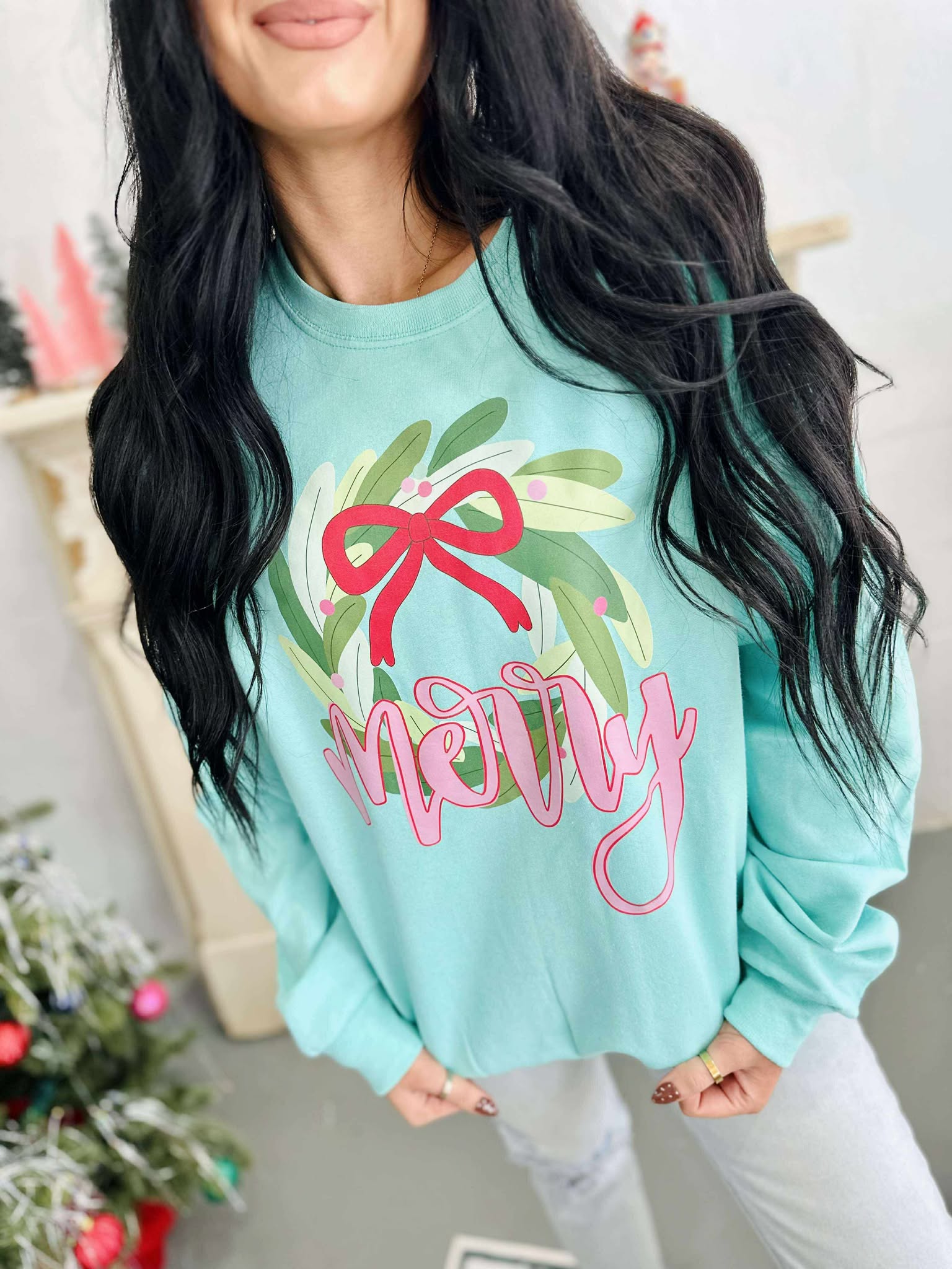 Merry Wreath Sweatshirt