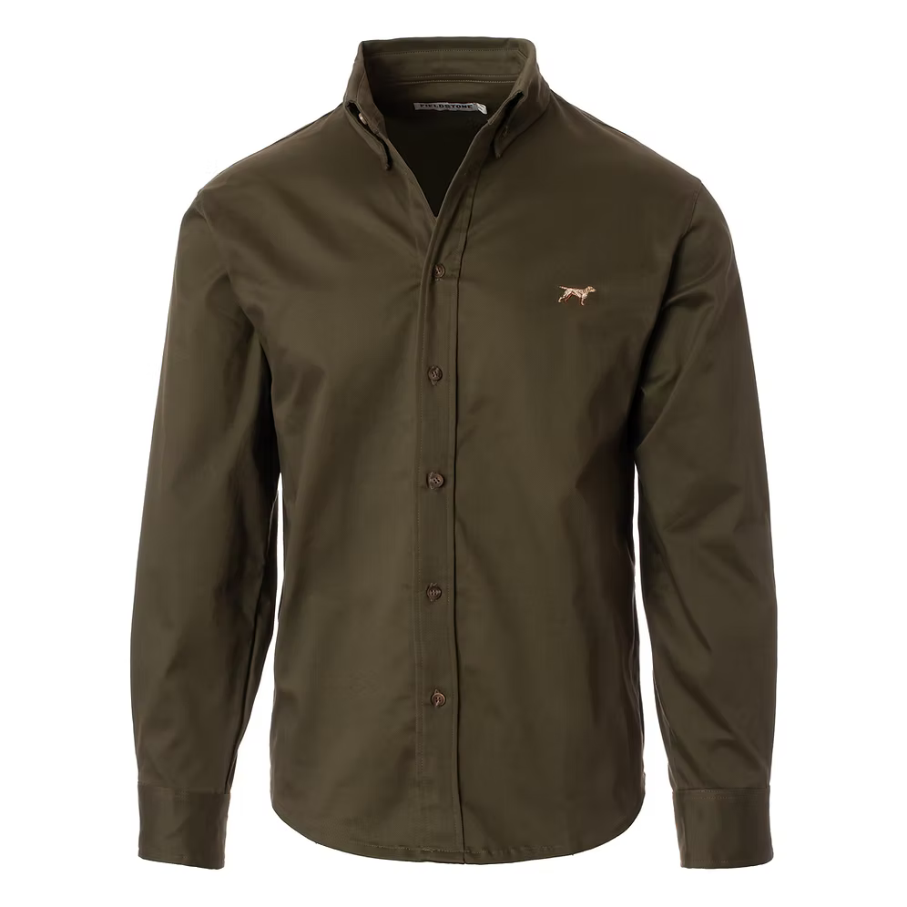 Fieldstone Canvas Button Down - Green
