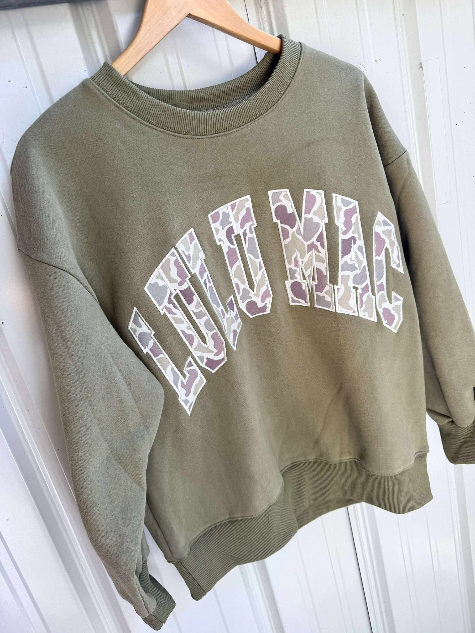 Lulu Mac Camo Green Sweatshirt