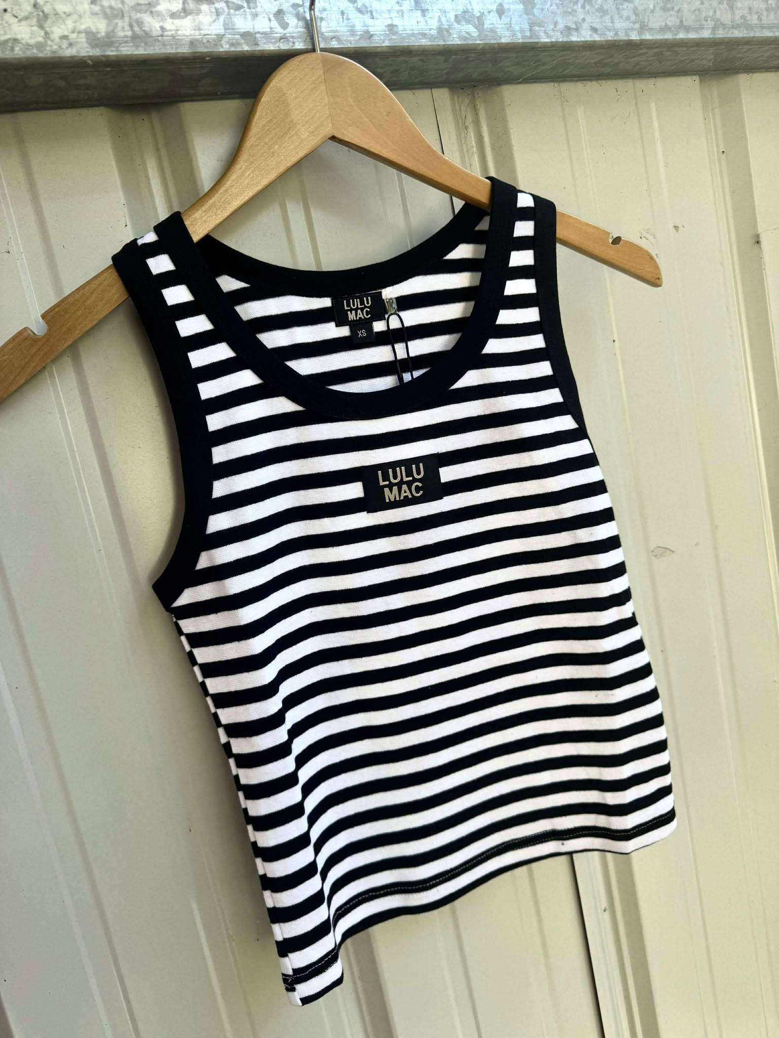 Lulu Mac Black Striped Tank
