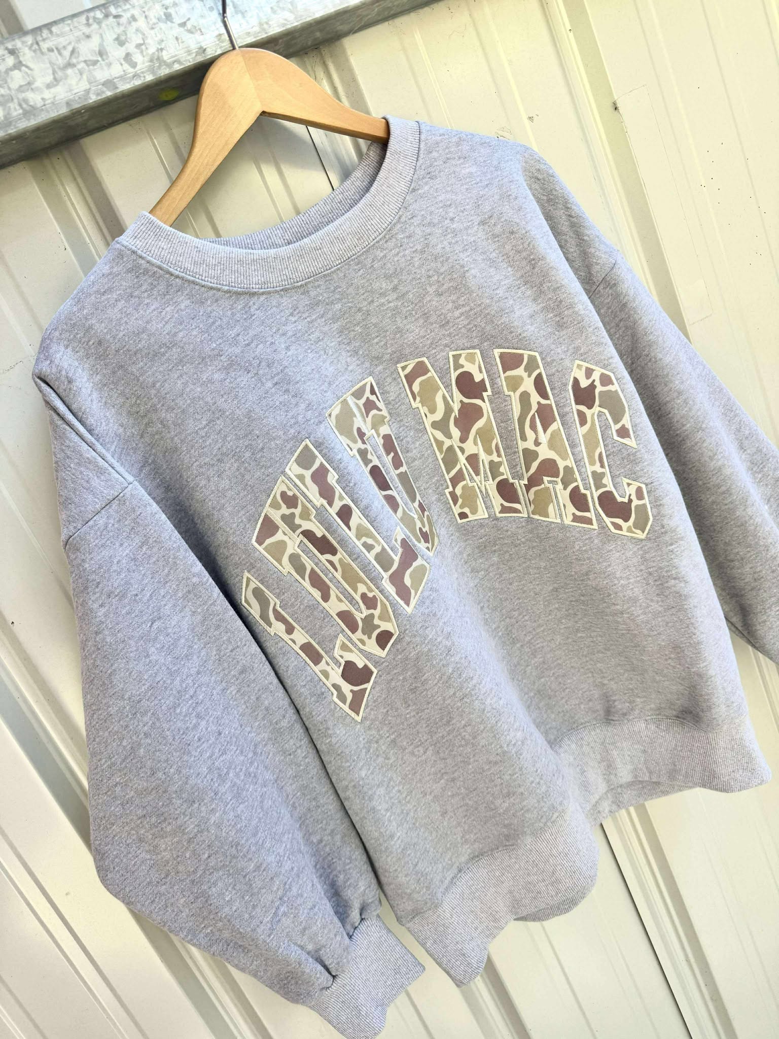 Lulu Mac Camo Light Grey Sweatshirt