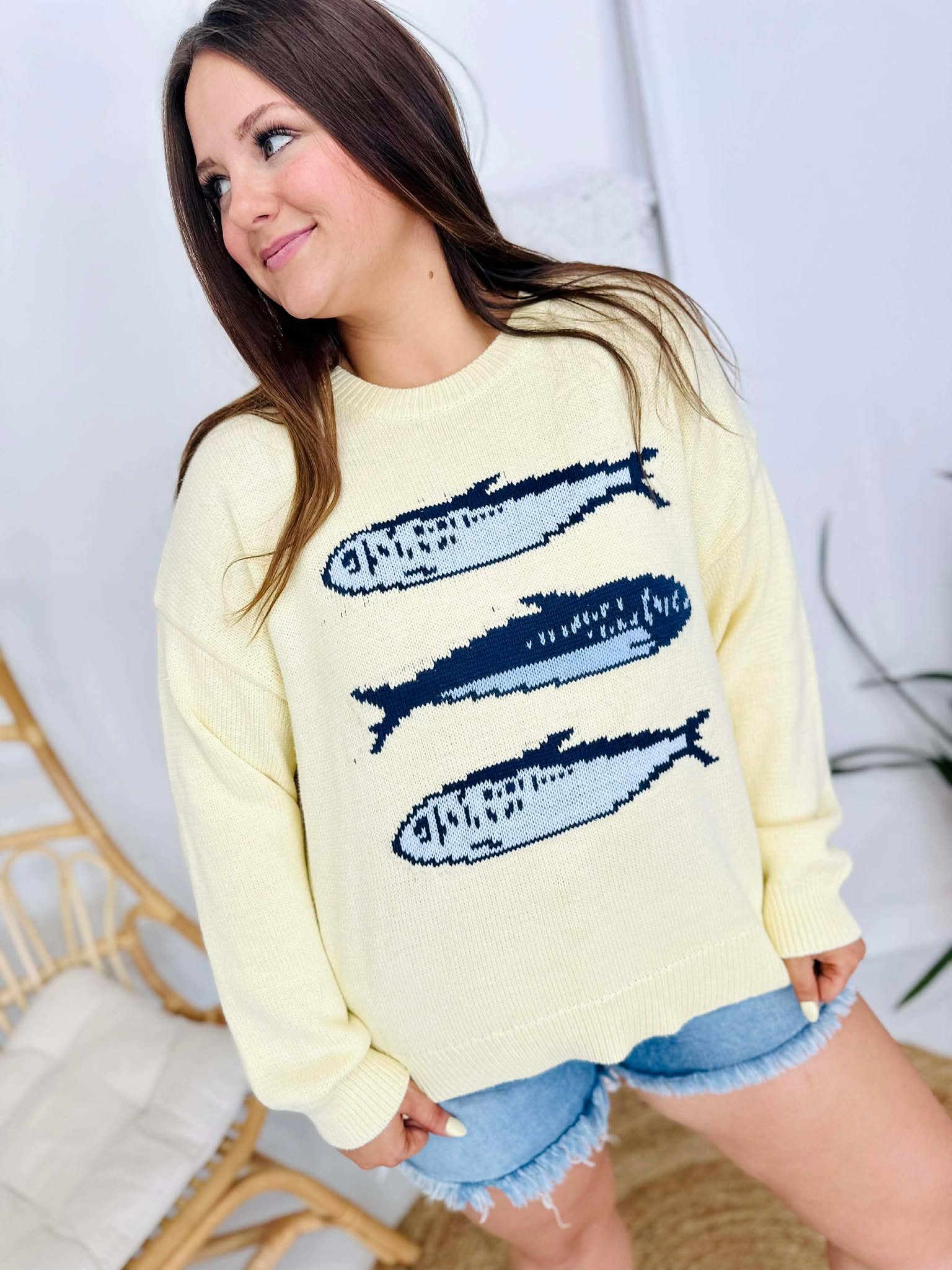 Round Neck Sardine Sweater