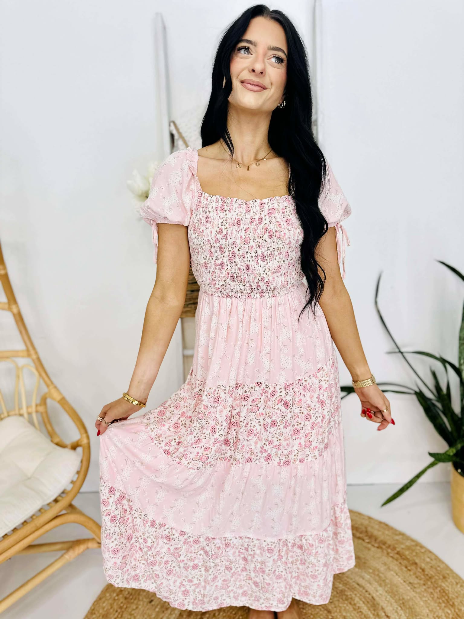 Sitting On Spring Maxi Dress