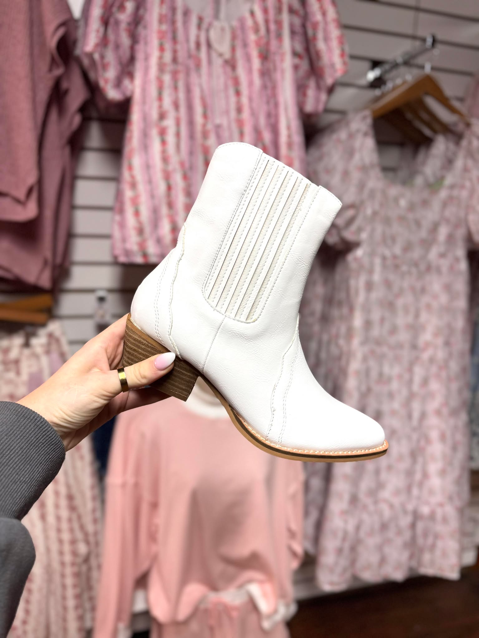 The Huda White Boots