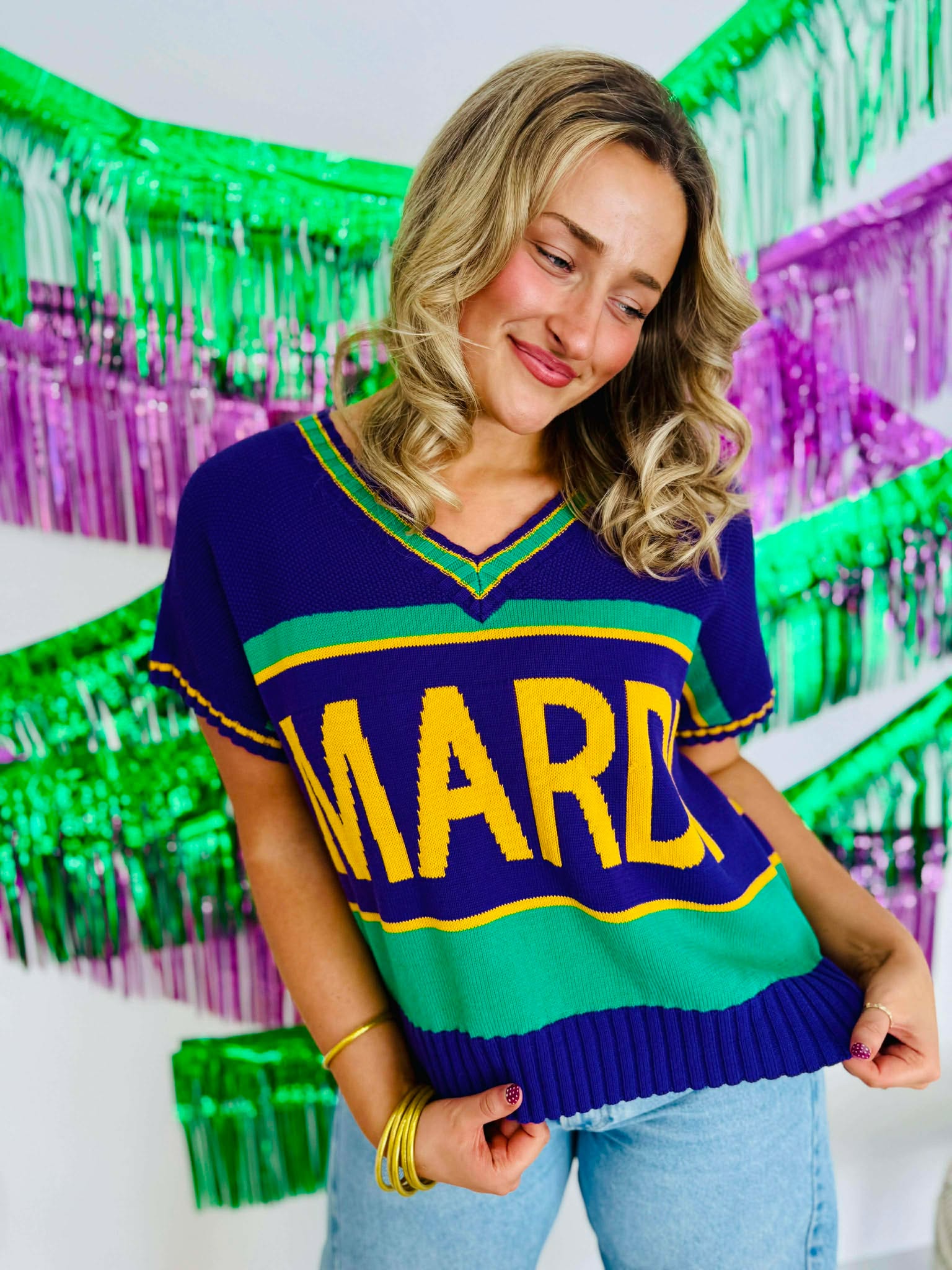 Mardi Varsity Sleeveless Top