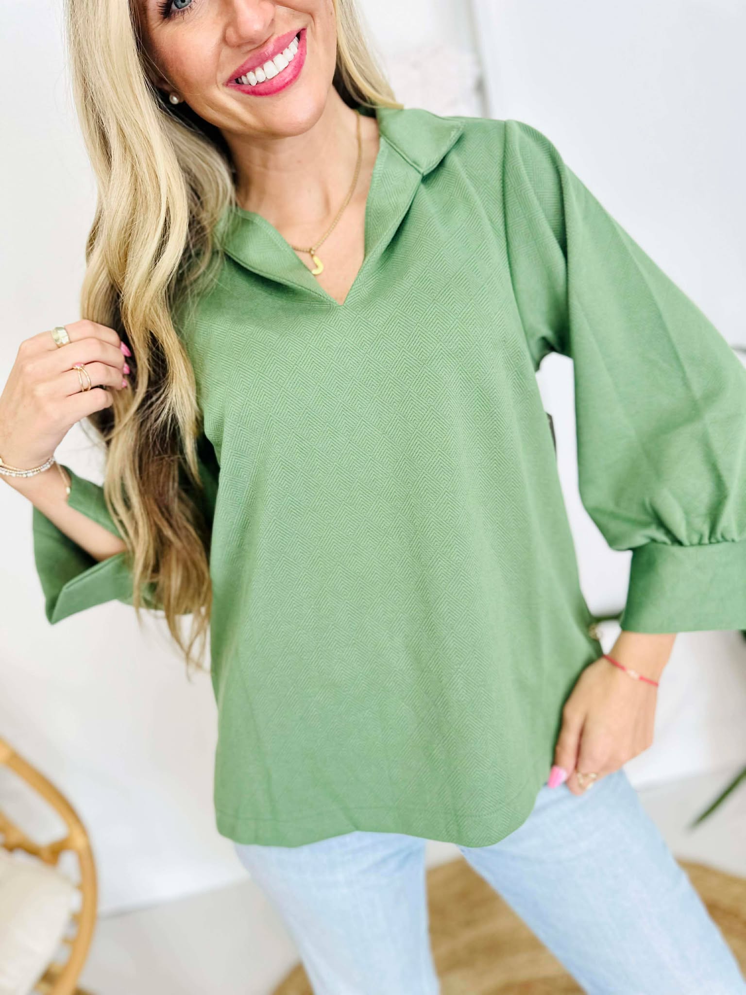 The Jocelyn Olive Top