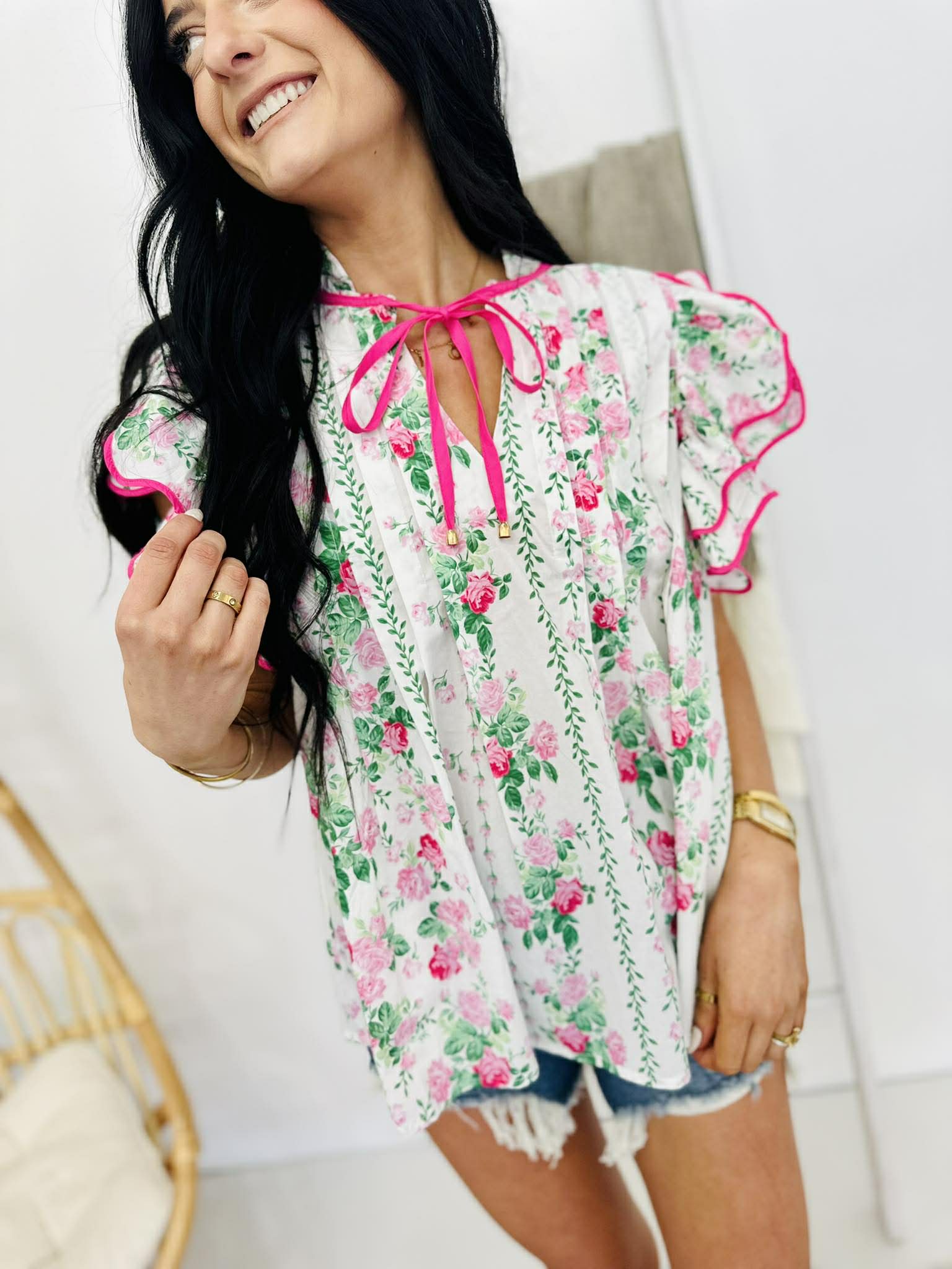 Sweet Spring Floral Blouse