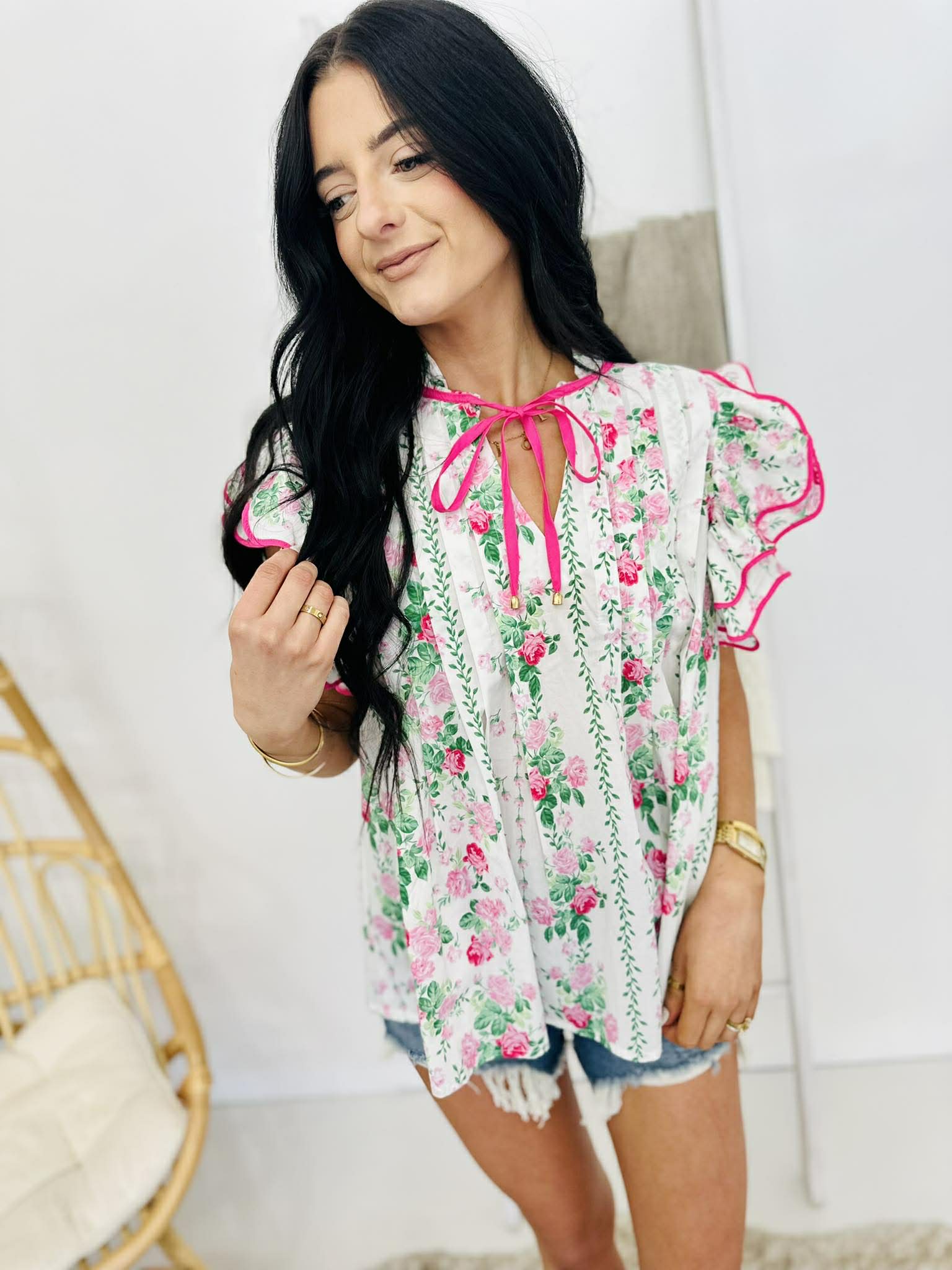 Sweet Spring Floral Blouse