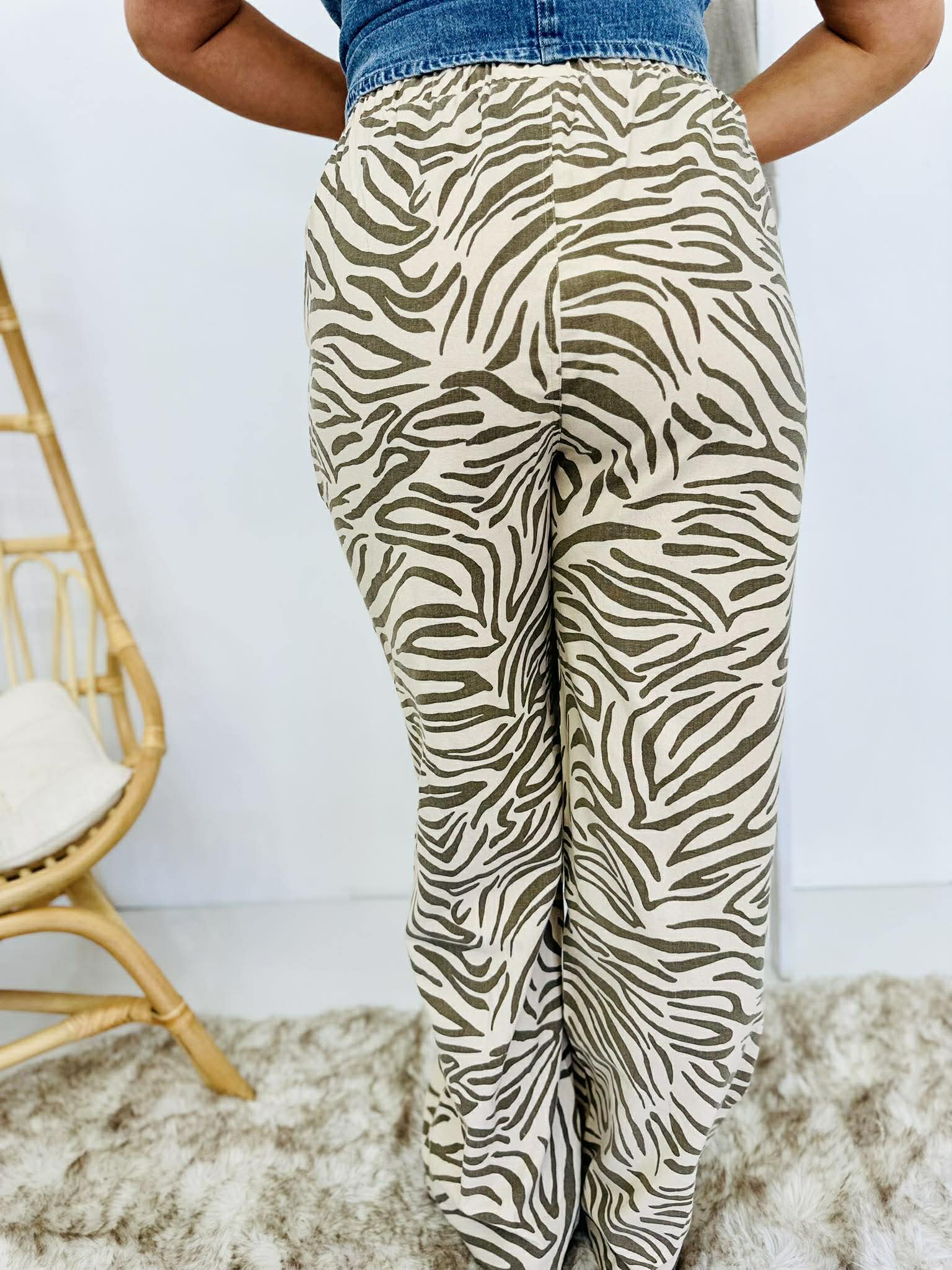 Easy Tiger Animal Print Pants