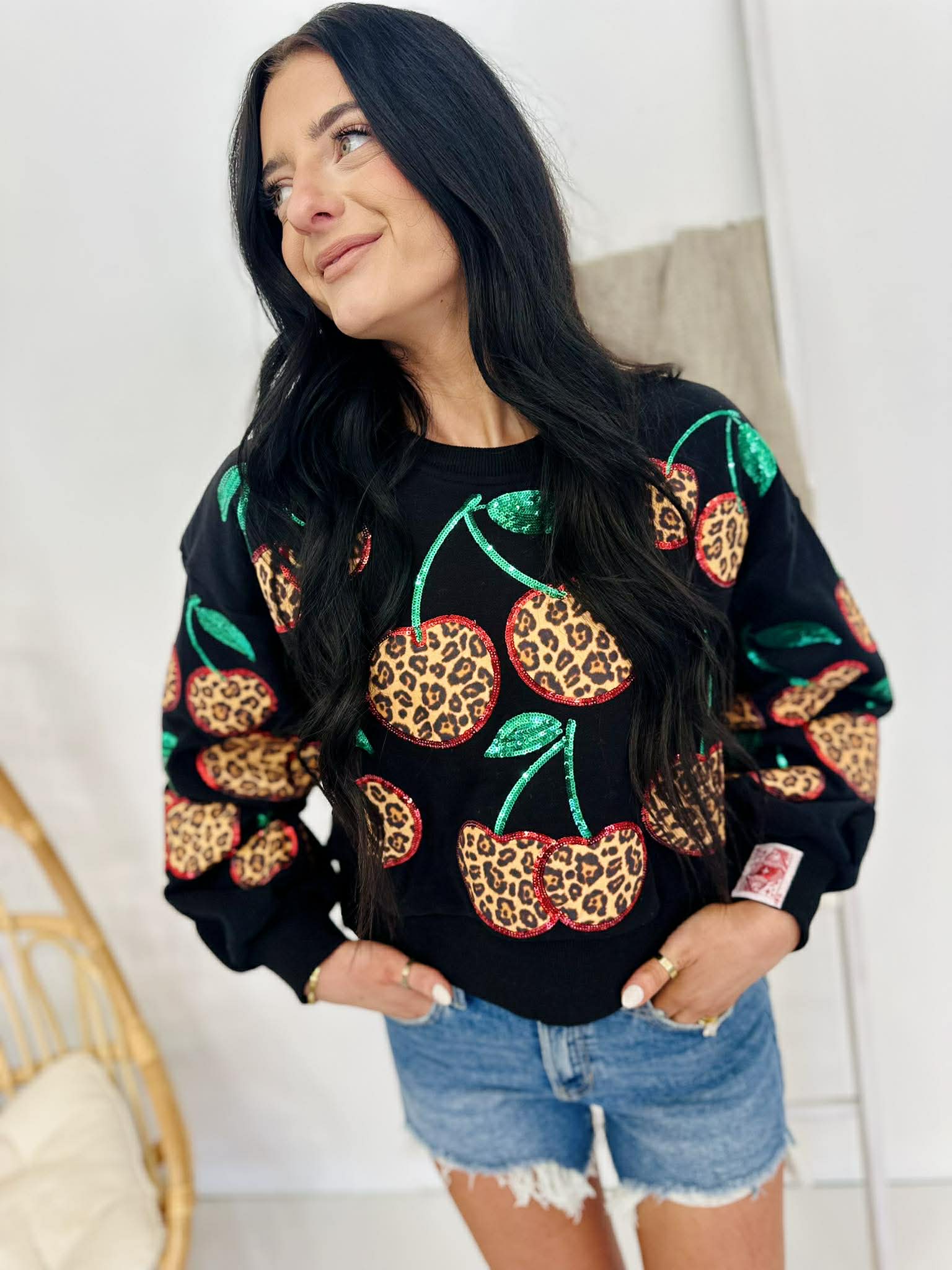 トップス cherryboy407 Buy Pineapple Black Logo Girls Long Sleeve Crop Top from Next USA