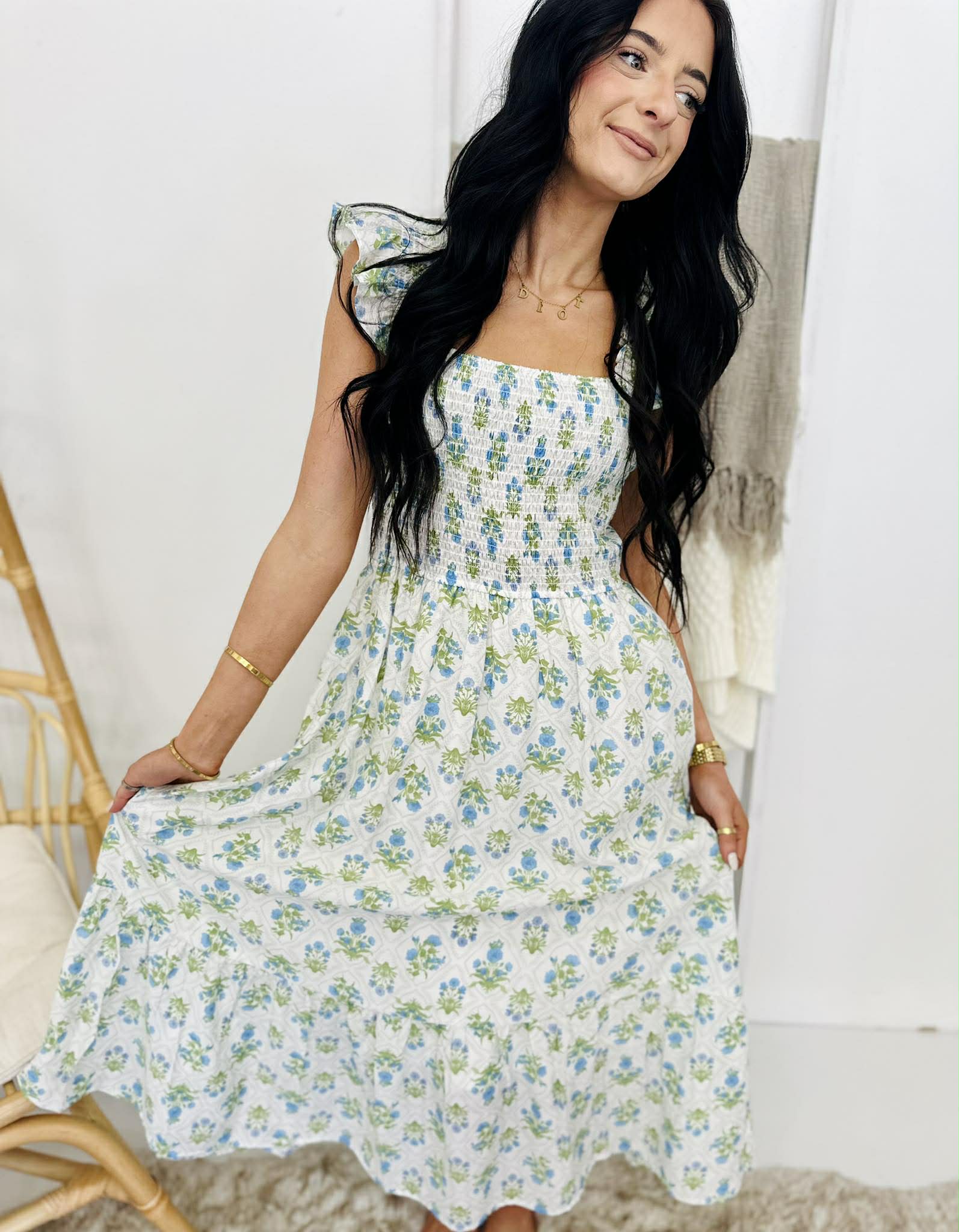 Always Summer Floral Midi Dress