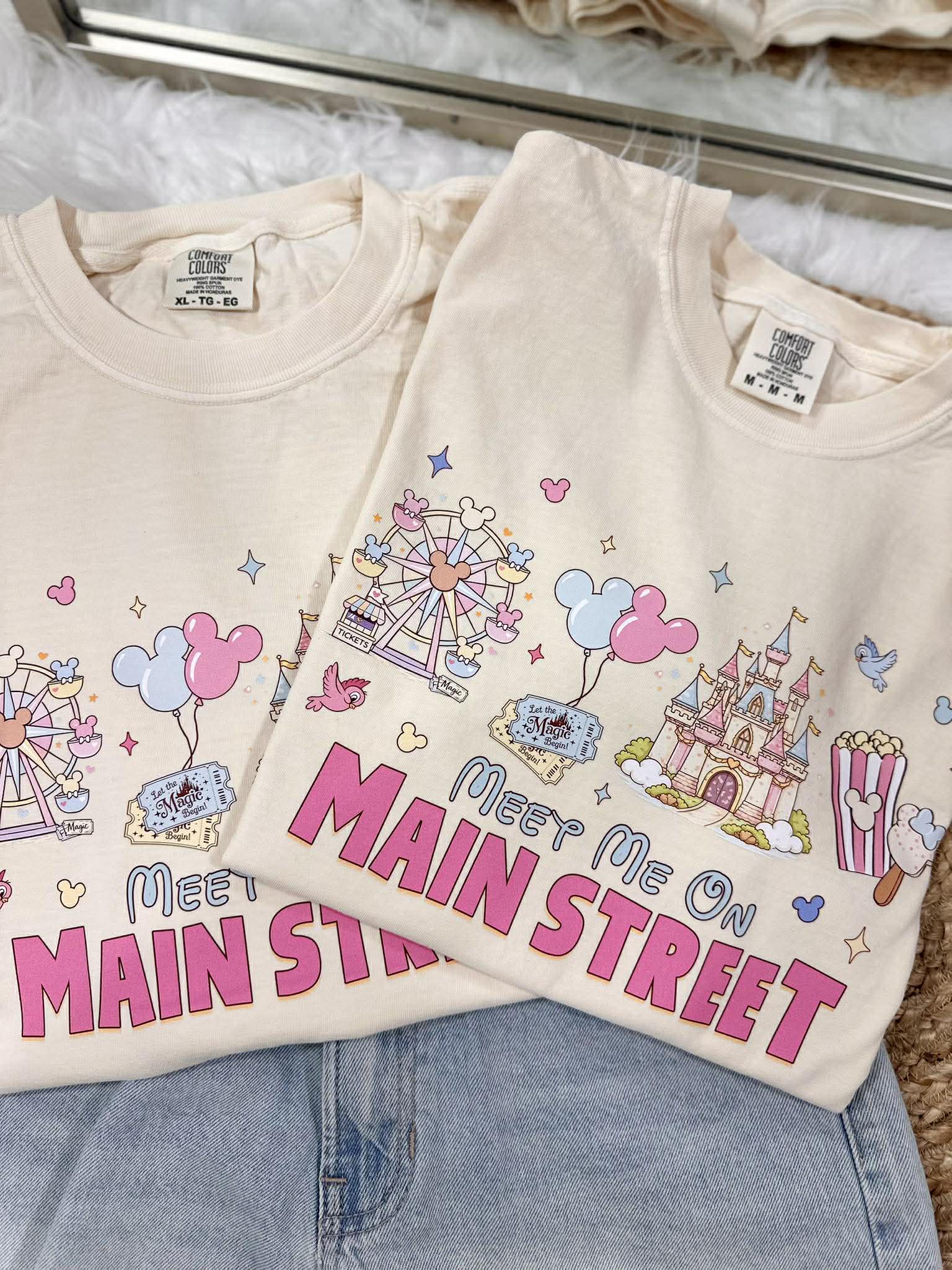 Meet Me On Main Street Ivory Graphic Tee