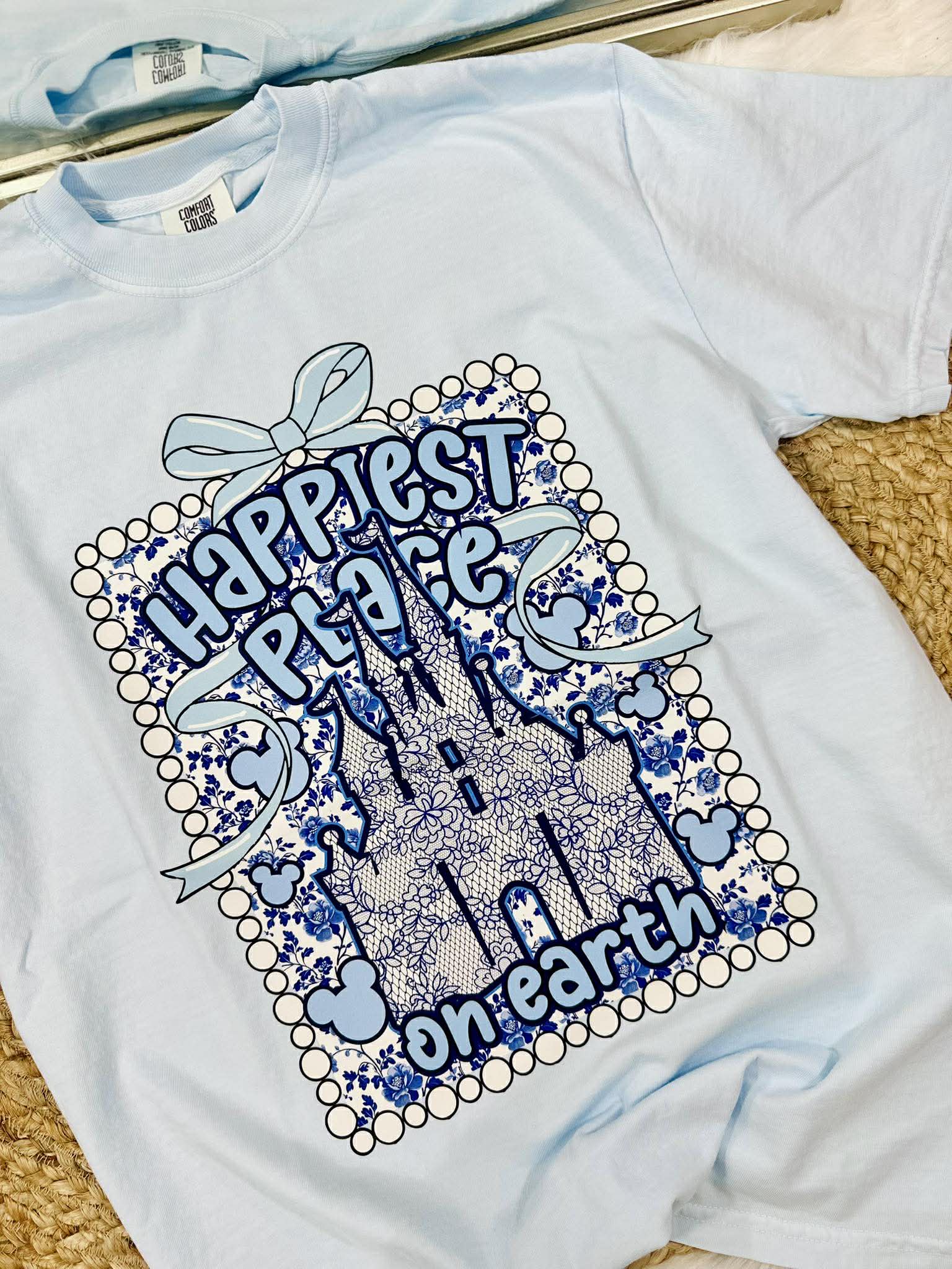 Happiest Place On Earth Chambray Graphic Tee