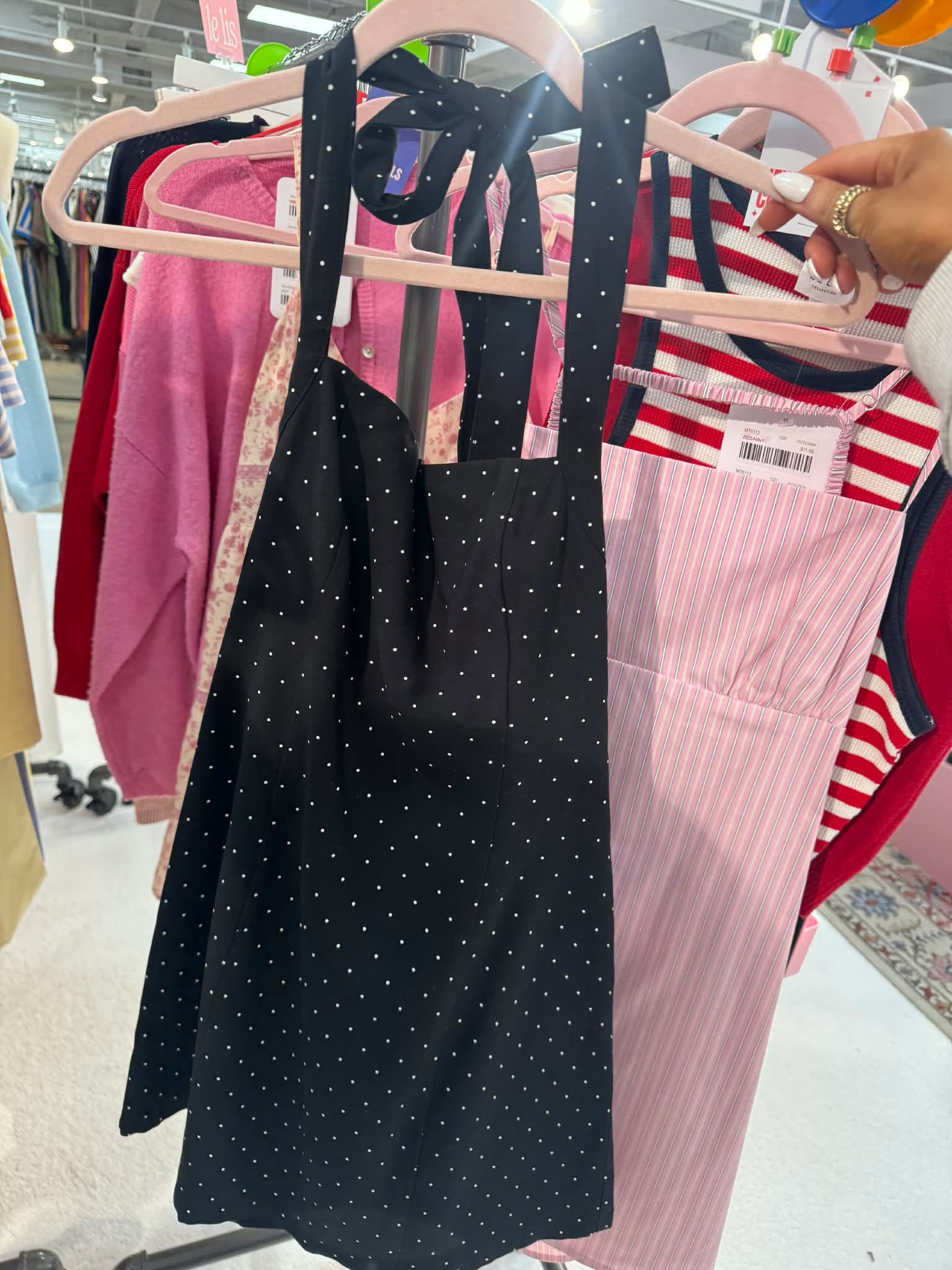 All Dresses Up Polka Dotted Mini Dress