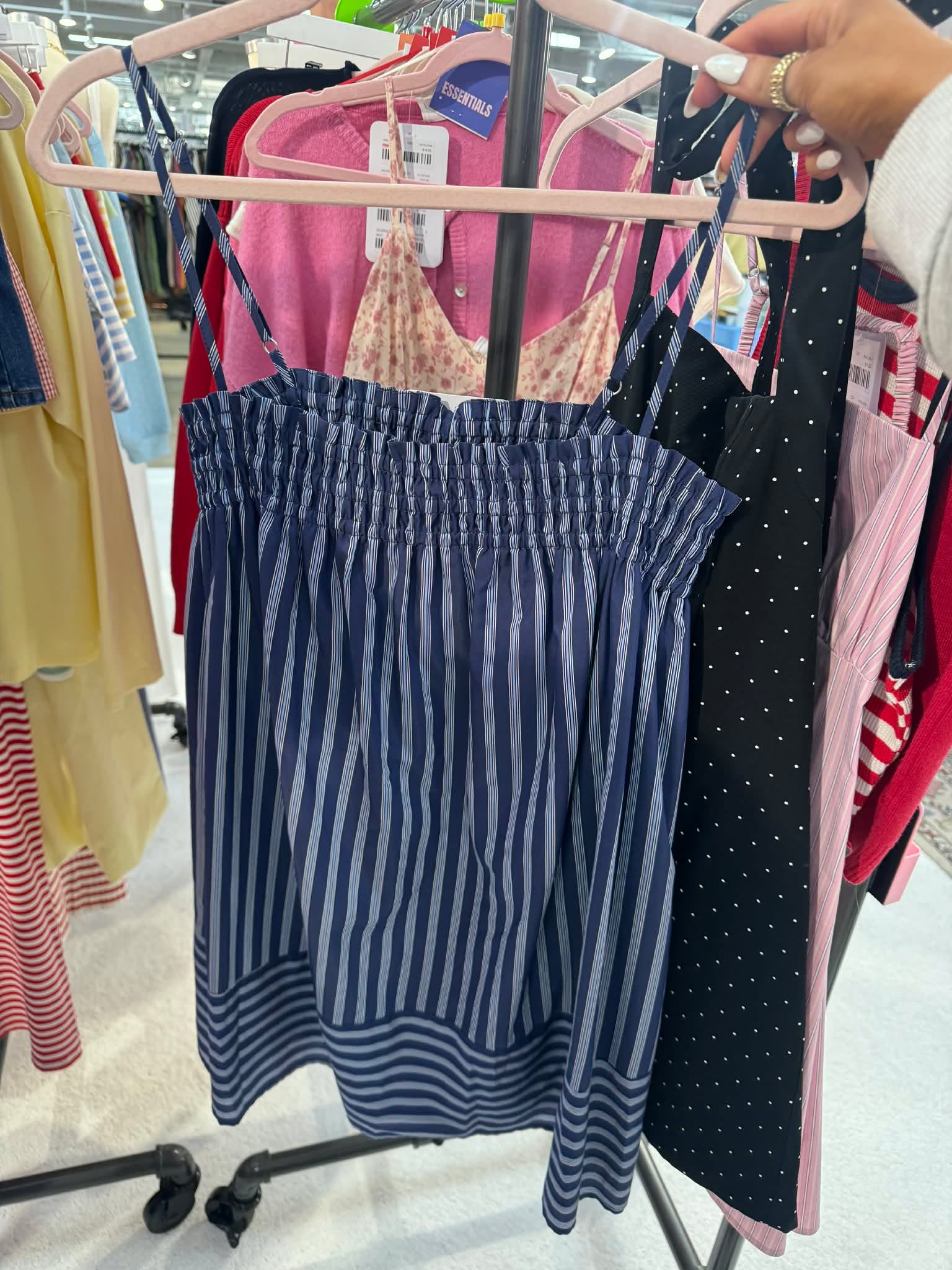 Striped Blues Mini Dress