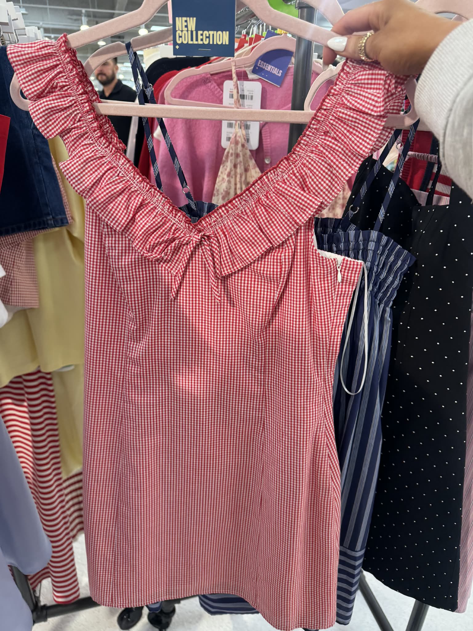 Red Gingham Mini Dress
