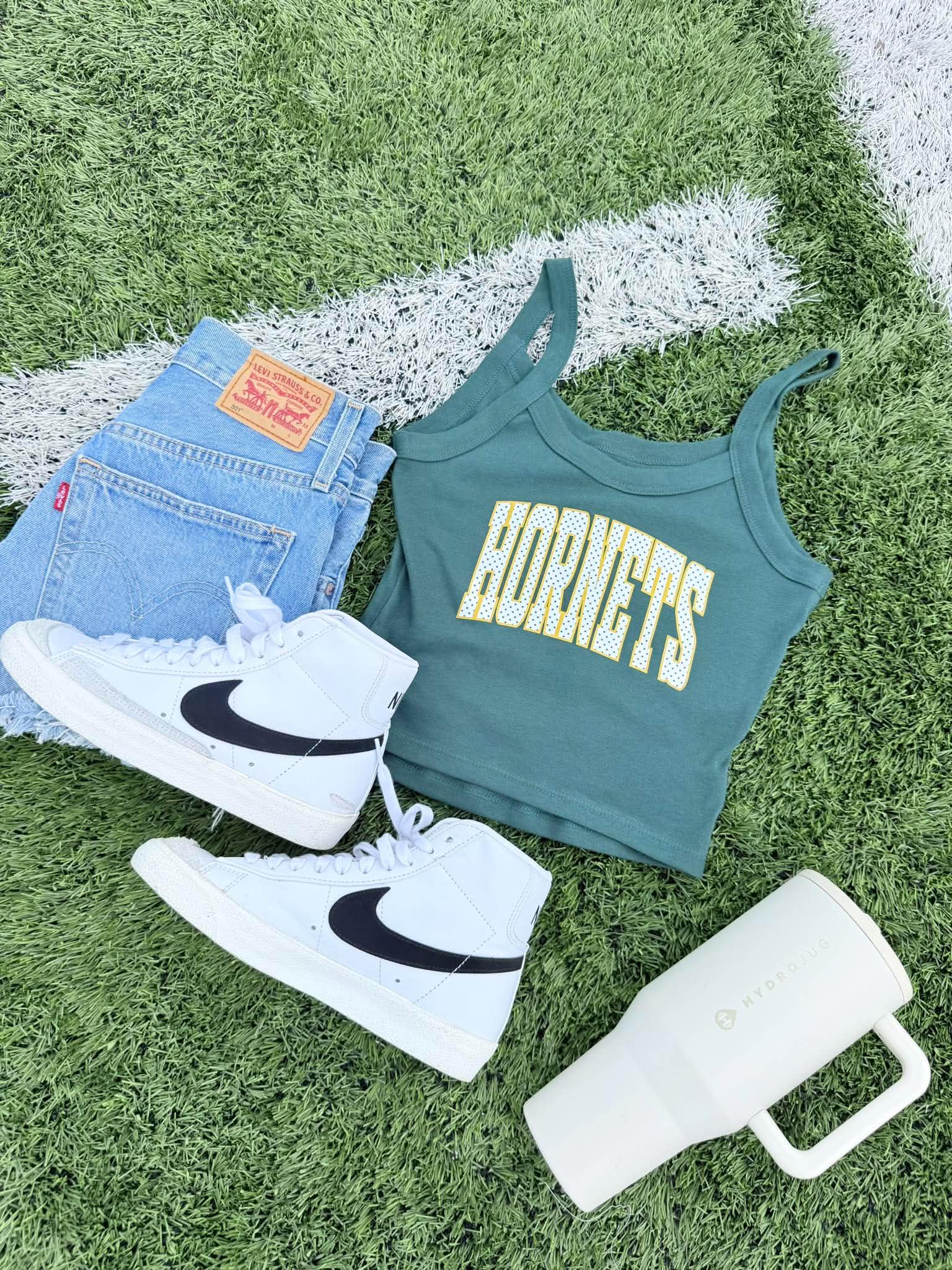Polka Dot Mascot Cropped Tank - #GAME84