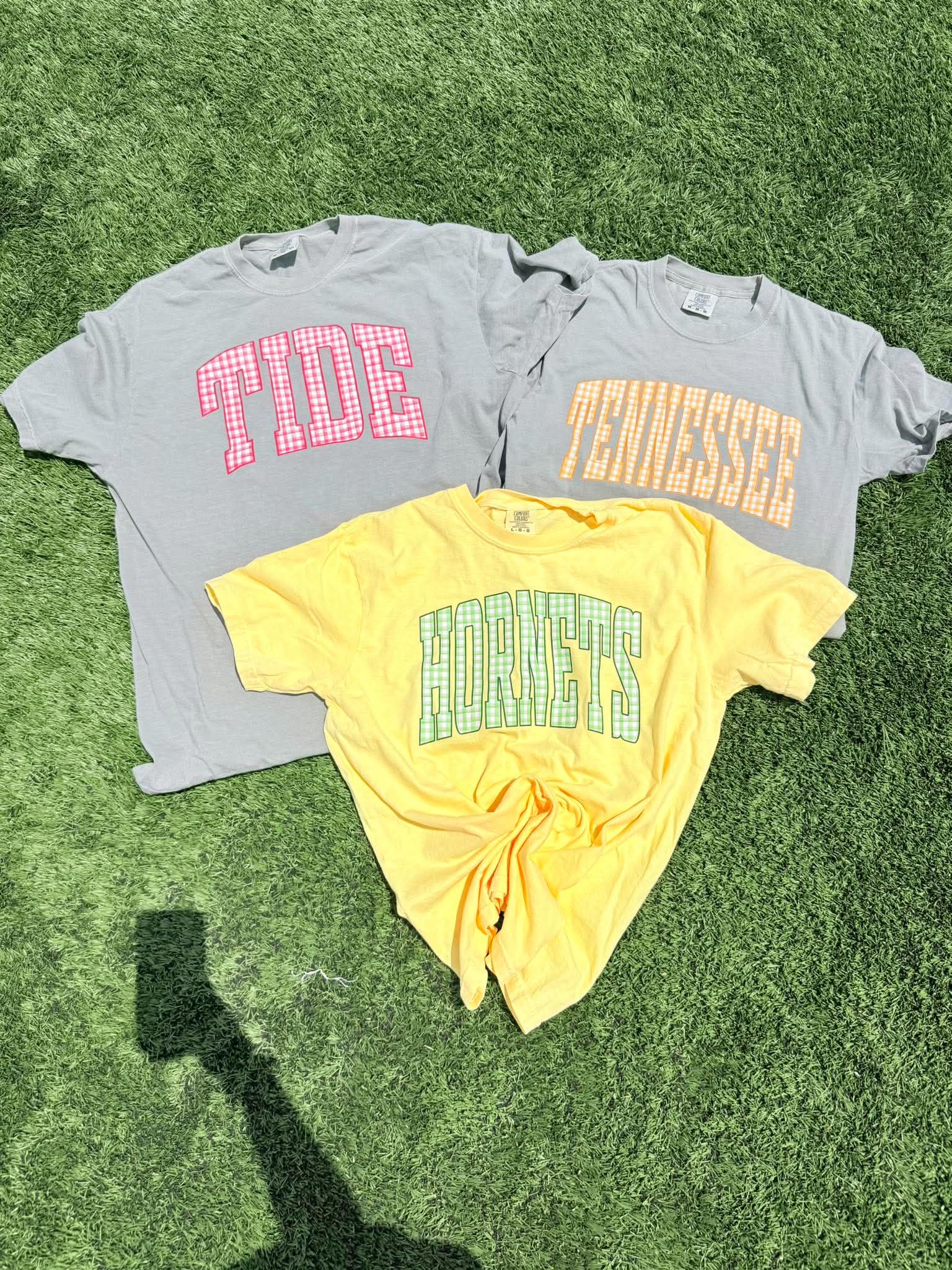 Custom Gingham Mascot Graphic Tee - #GAME75