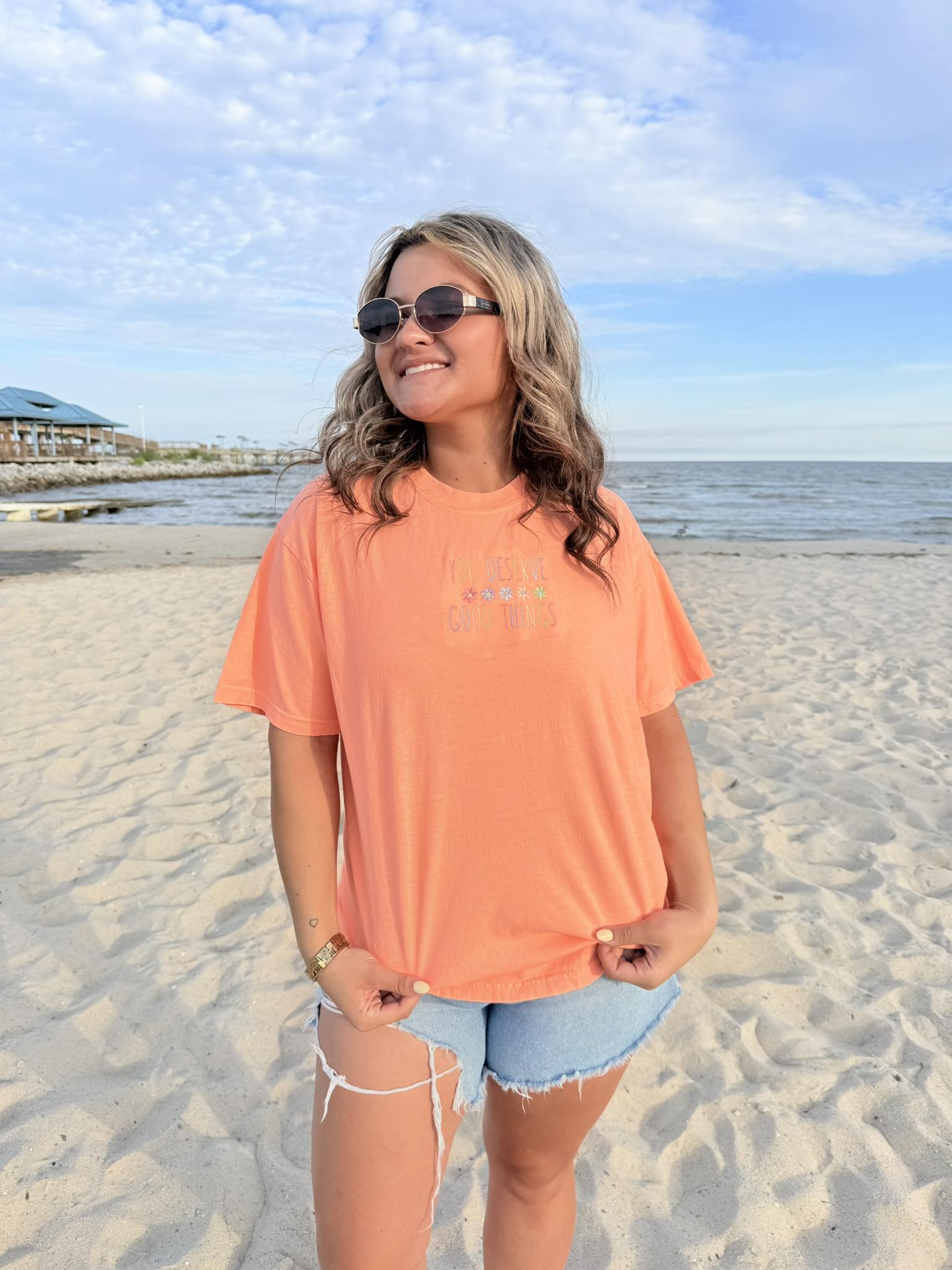 You Deserve Good Things Melon Graphic Tee