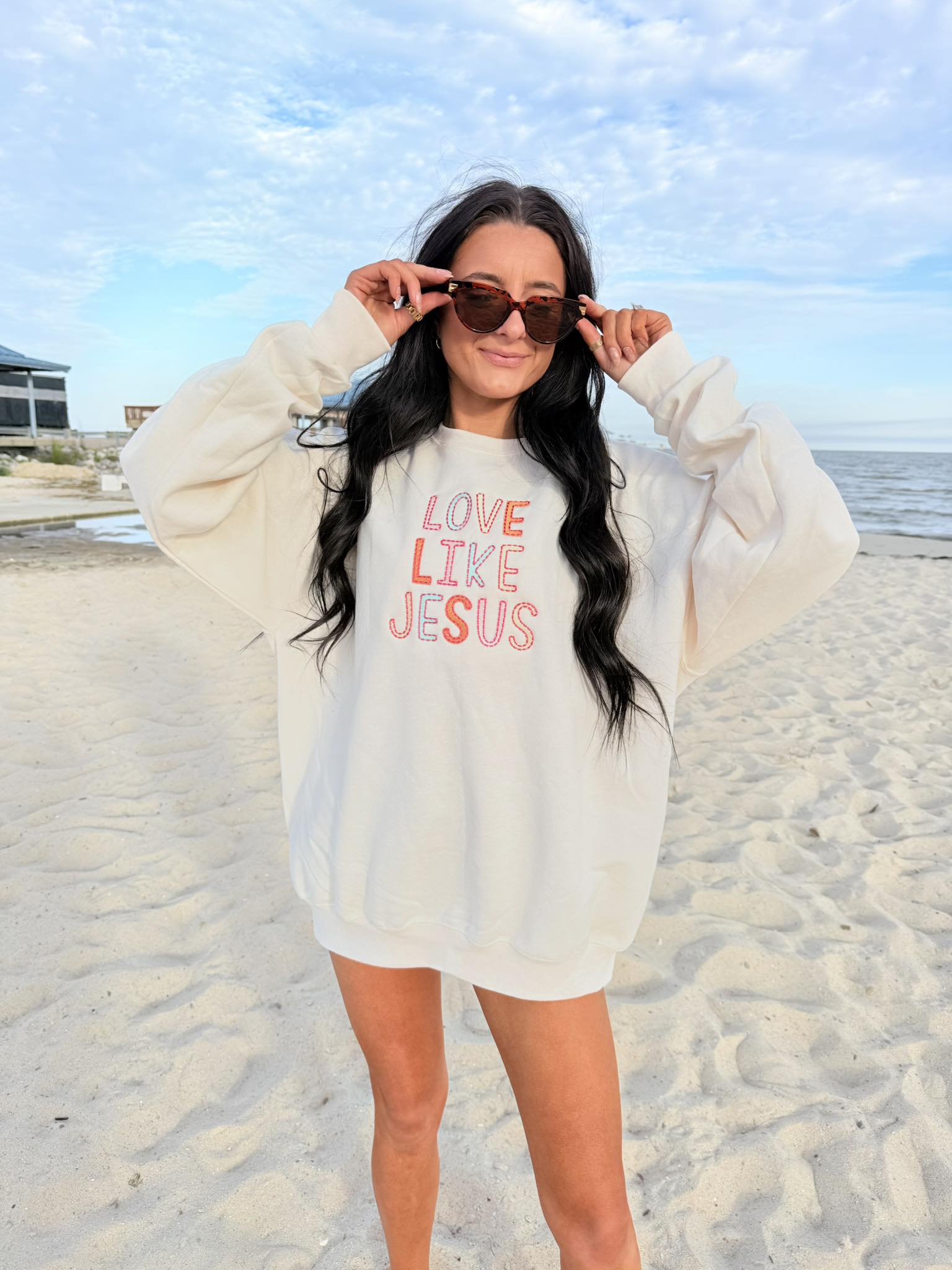 Love Like Jesus Sweet Cream Sweatshirt