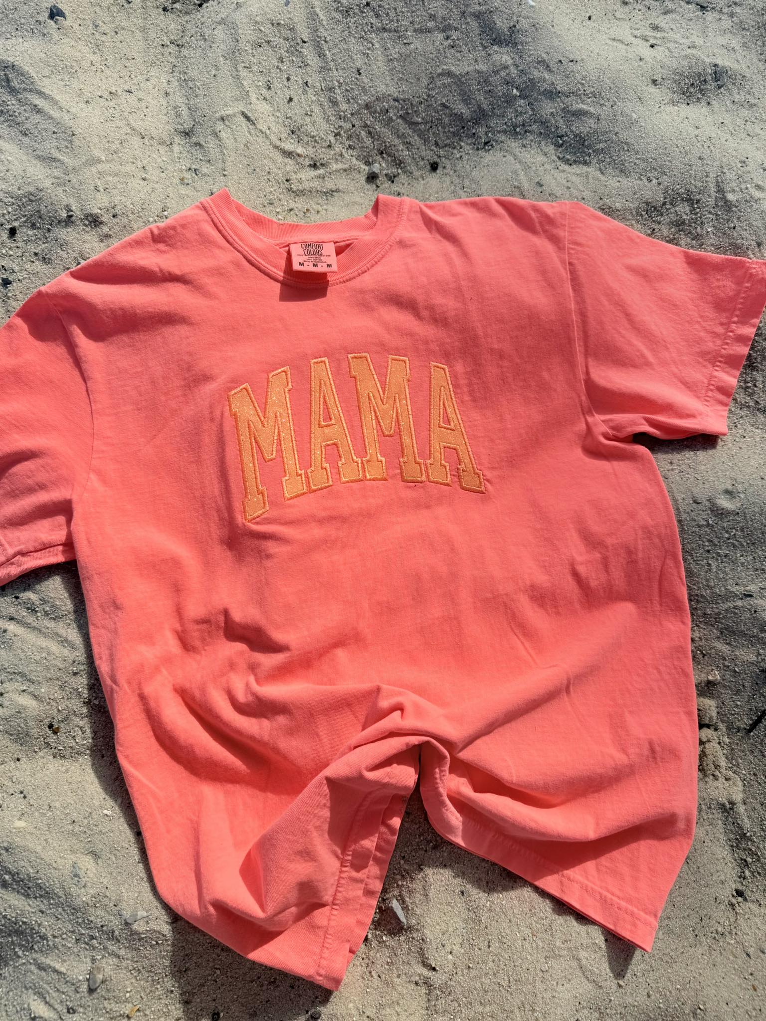 Mama Glitter Appliqué Graphic Tee