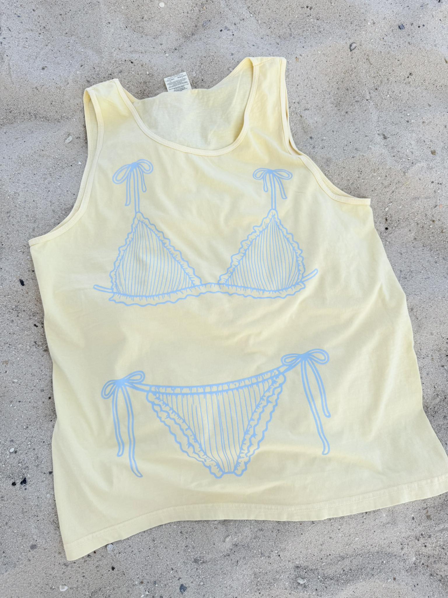 Blue Bikini Butter Tank