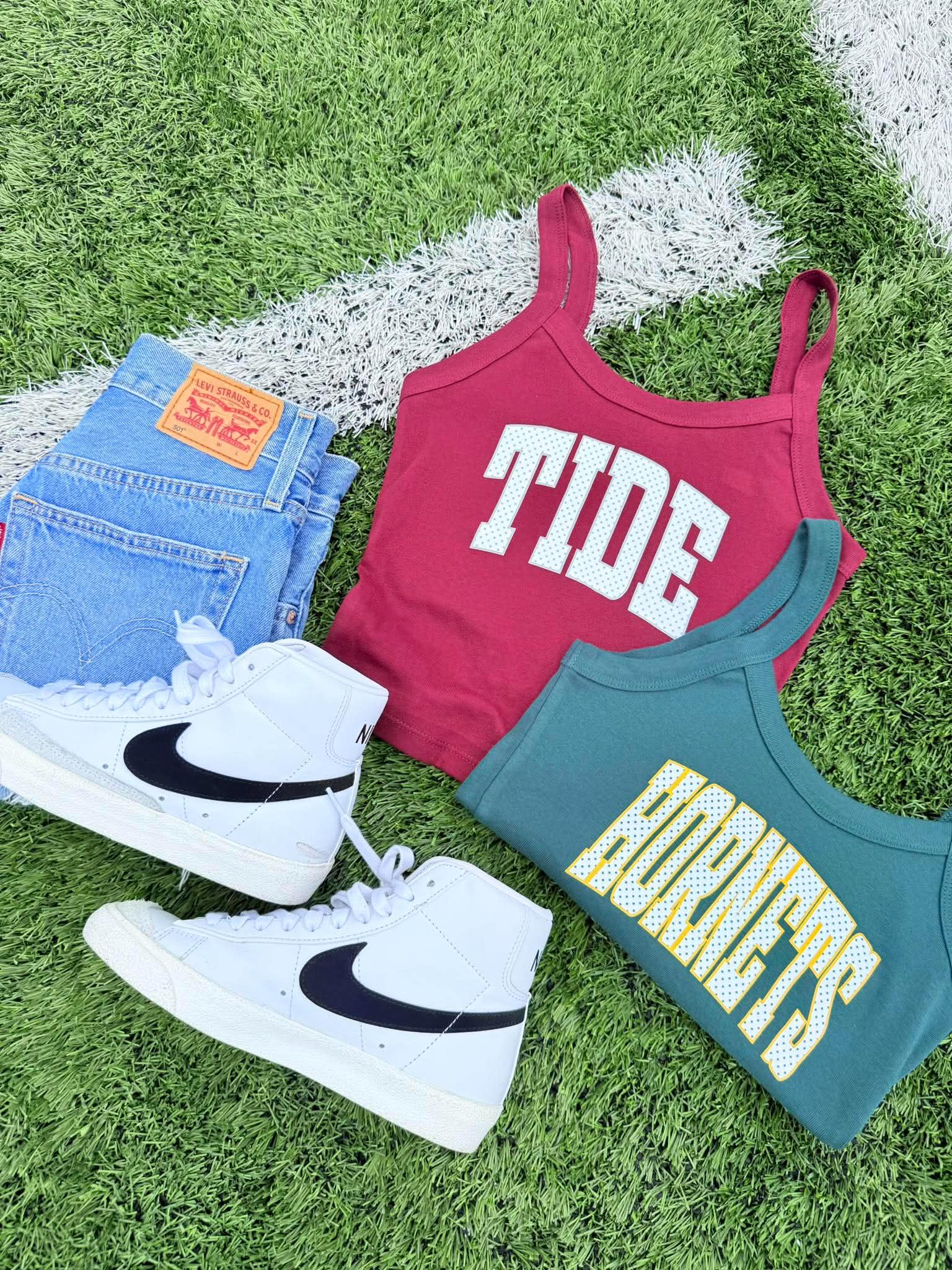 Polka Dot Mascot Cropped Tank - #GAME84
