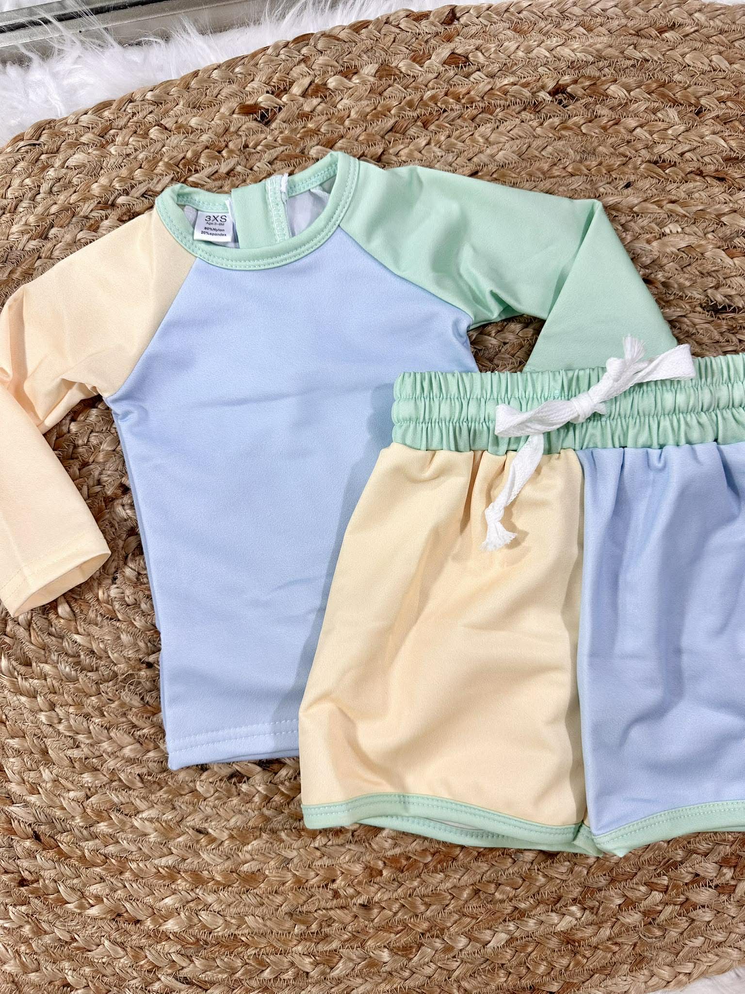 Boy Color Block Swimsuit