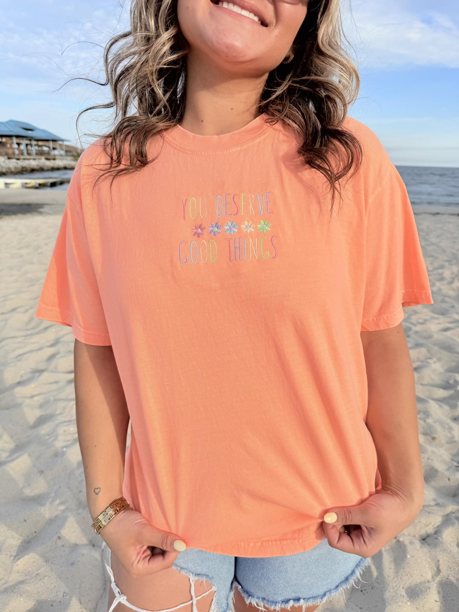 You Deserve Good Things Melon Graphic Tee