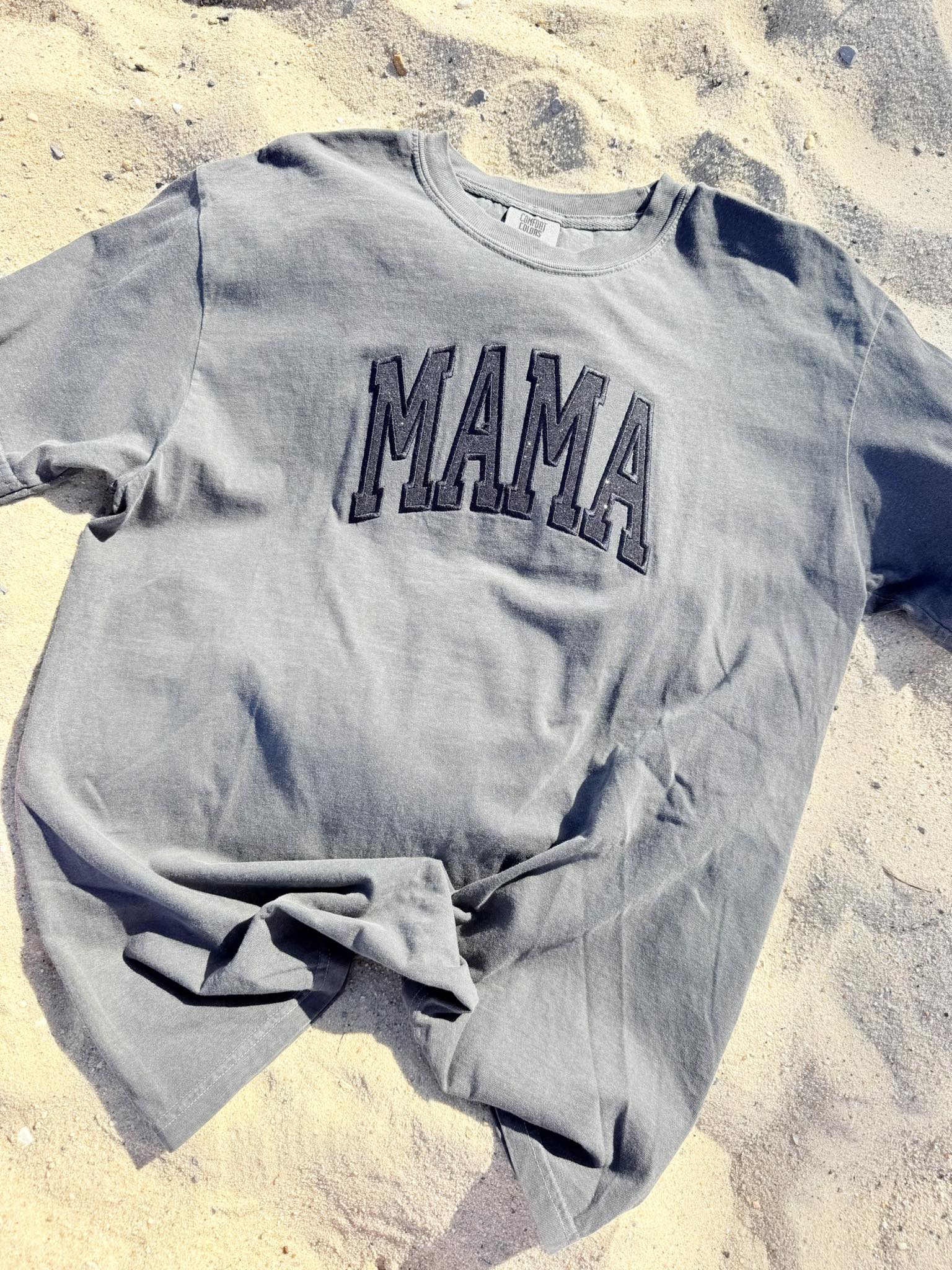 Mama Glitter Appliqué Graphic Tee