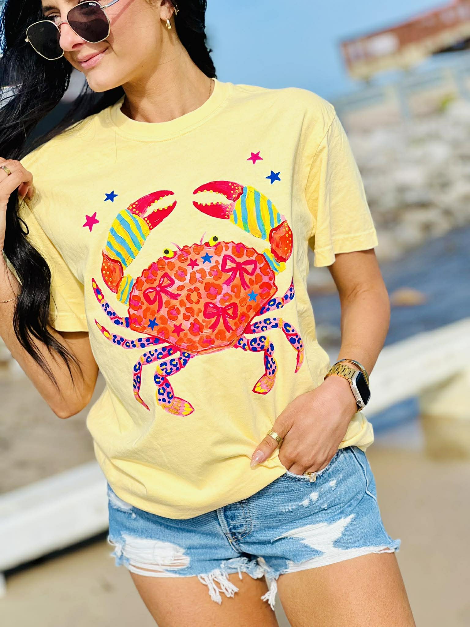 Preppy Crab Butter Graphic Tee