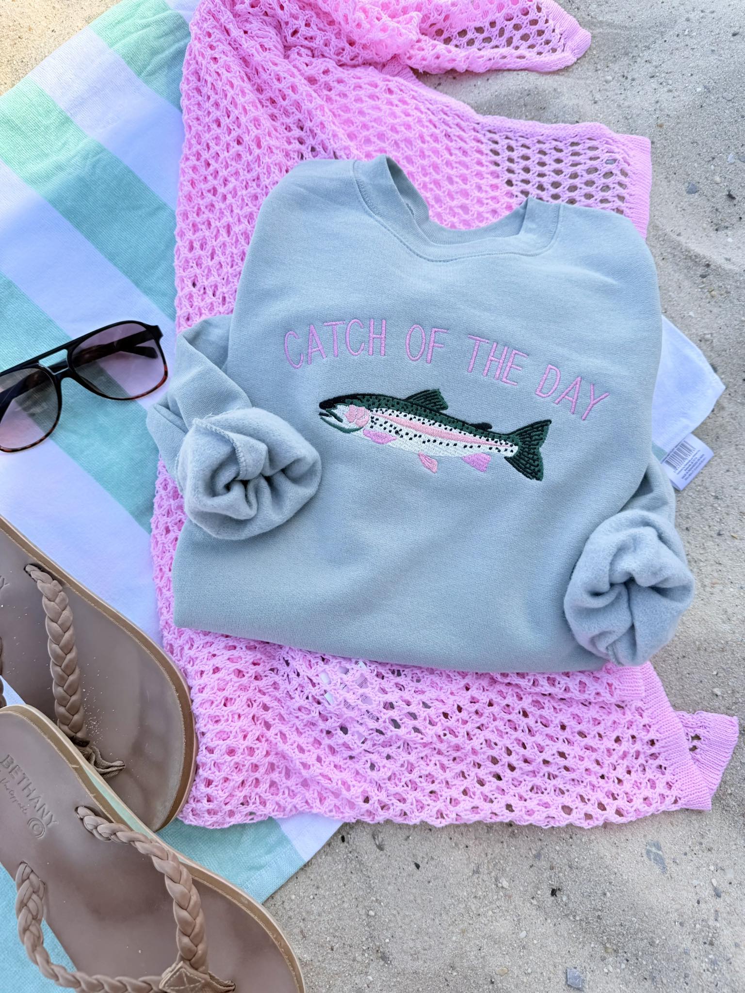 Catch Of The Day Stonewash Sweatshirt