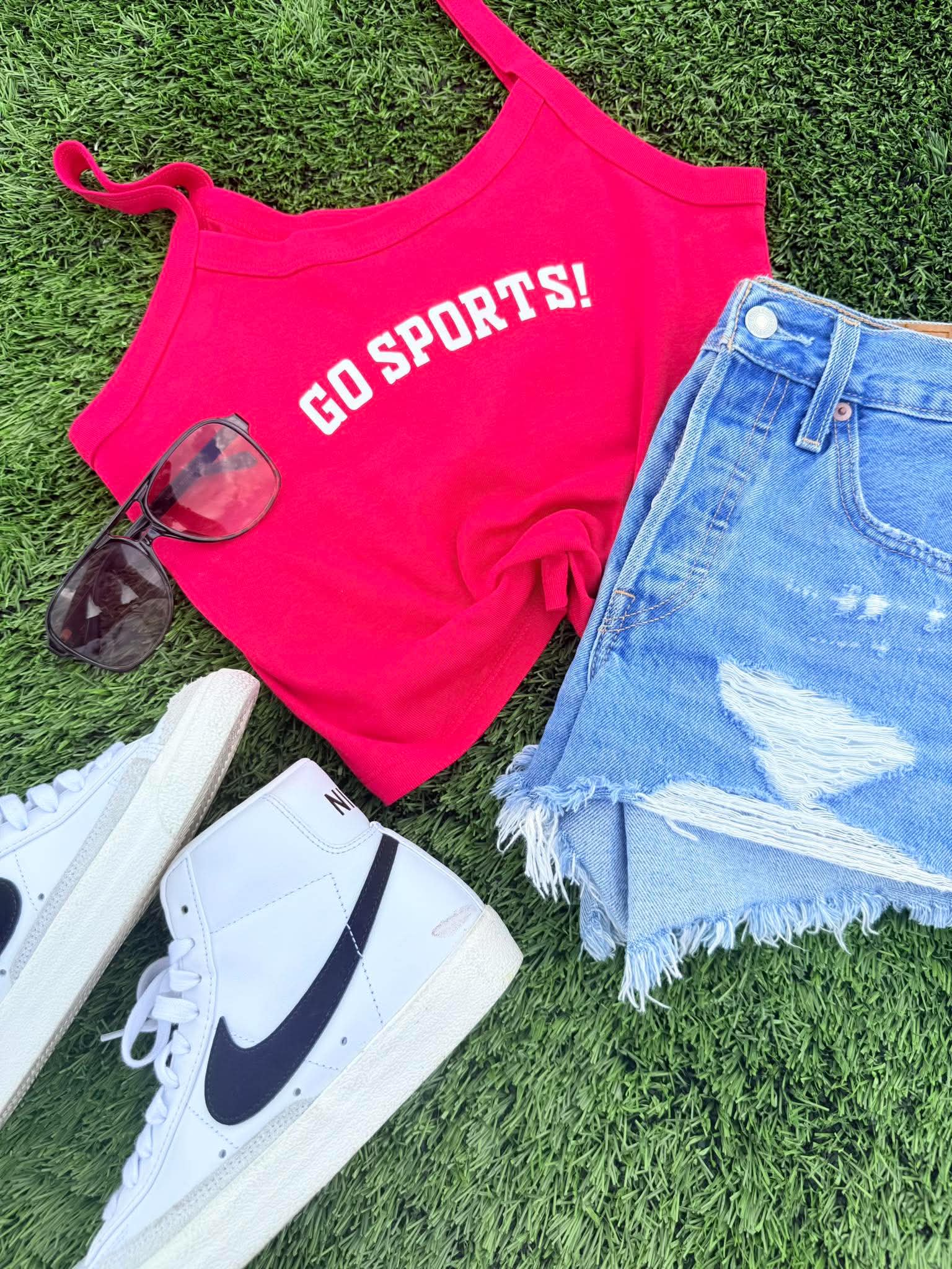 Go Sports Cropped Tank - #GAME78