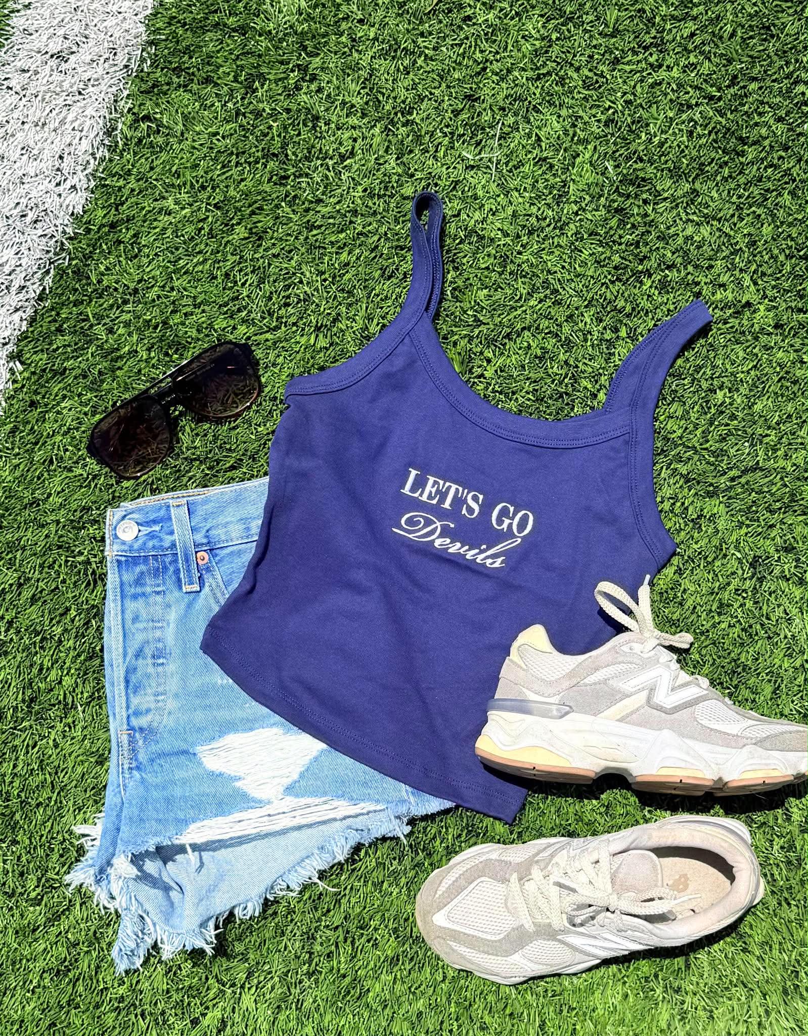 Let's Go Team Cropped Tank - #GAME117