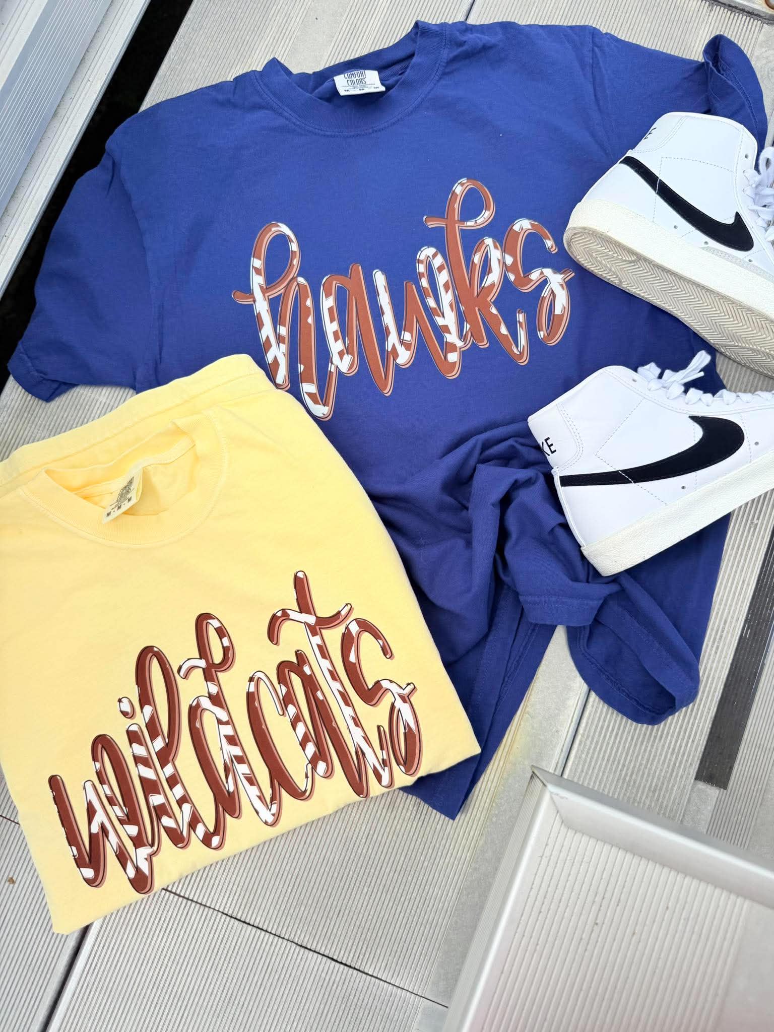 Football Script Graphic Tee - #GAME112