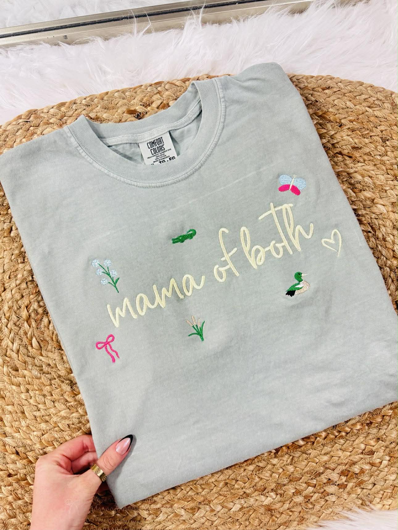 Mama Of Both Bay Graphic Tee