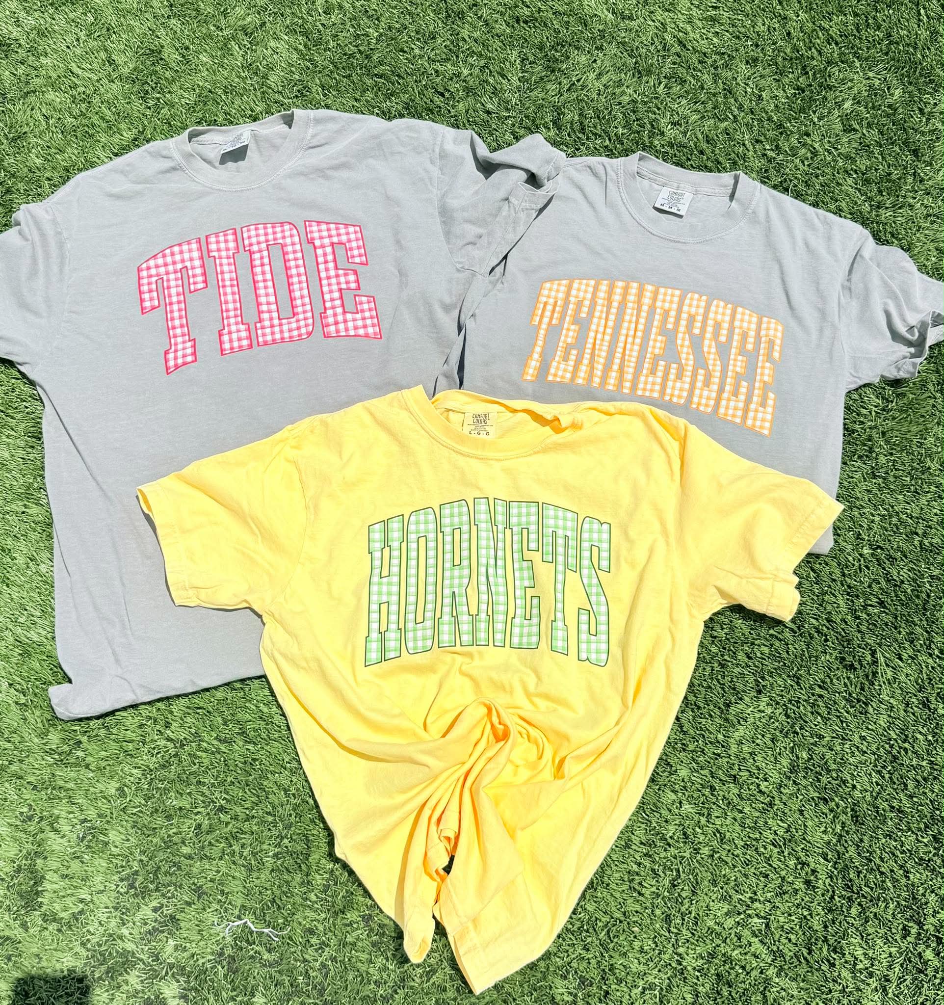 Custom Gingham Mascot Graphic Tee - #GAME75