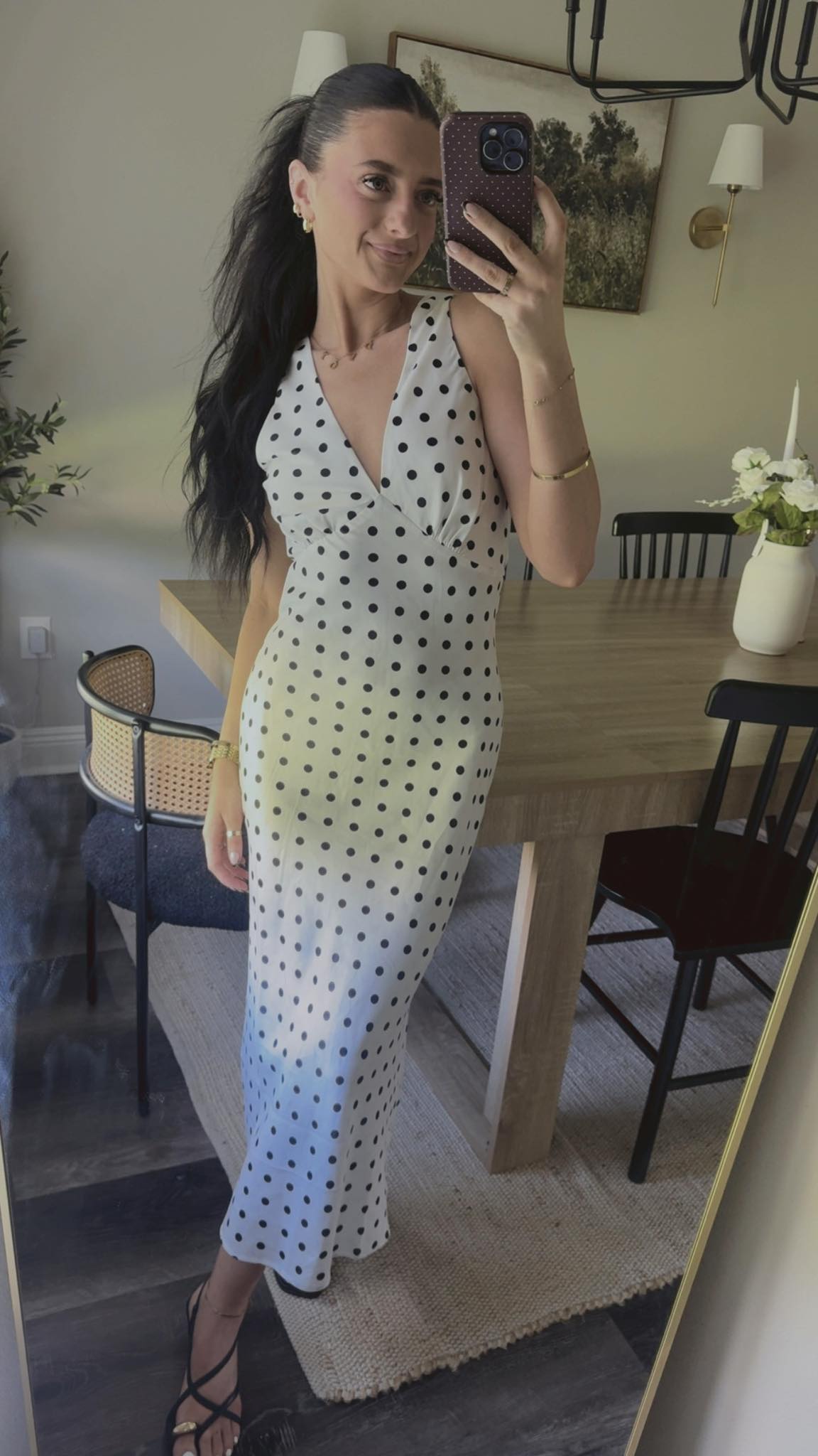 Remember Me Polka Dot Midi Dress