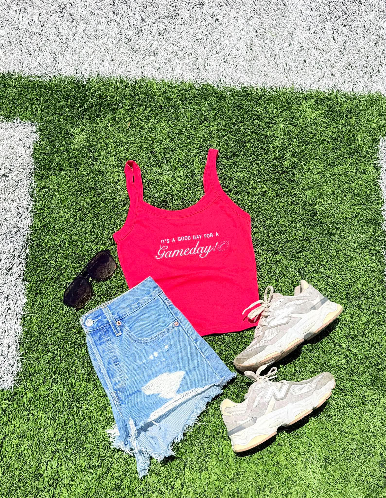It's A Good Day For A Game Day Cropped Tank - #GAME118