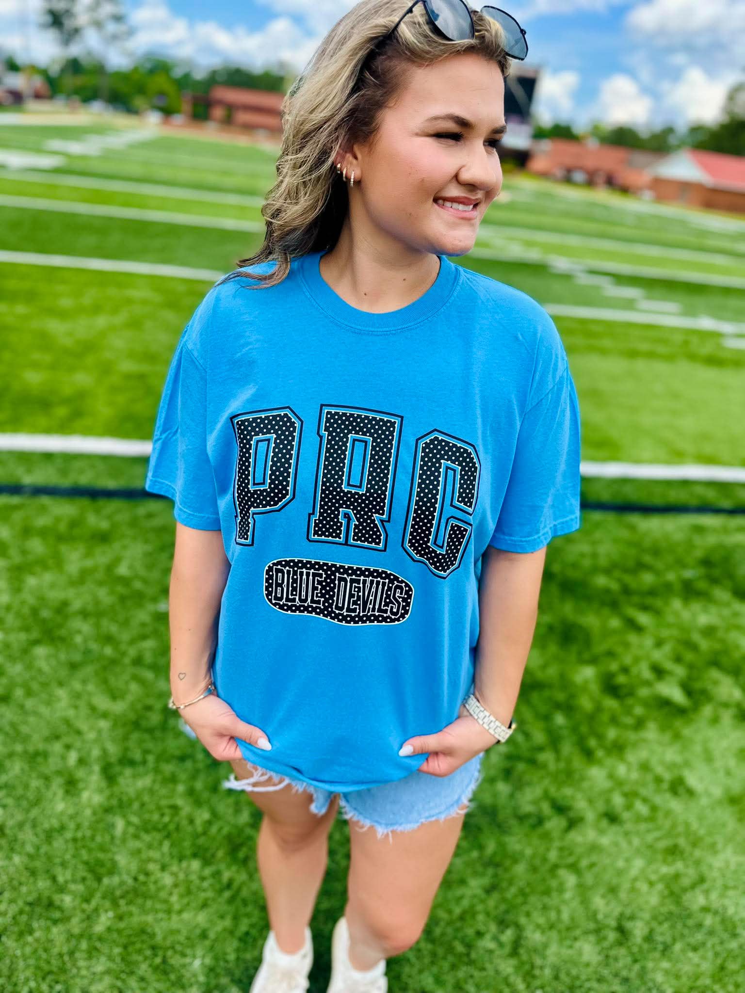 Custom Polka Dot School/Mascot Graphic Tee - #GAME79