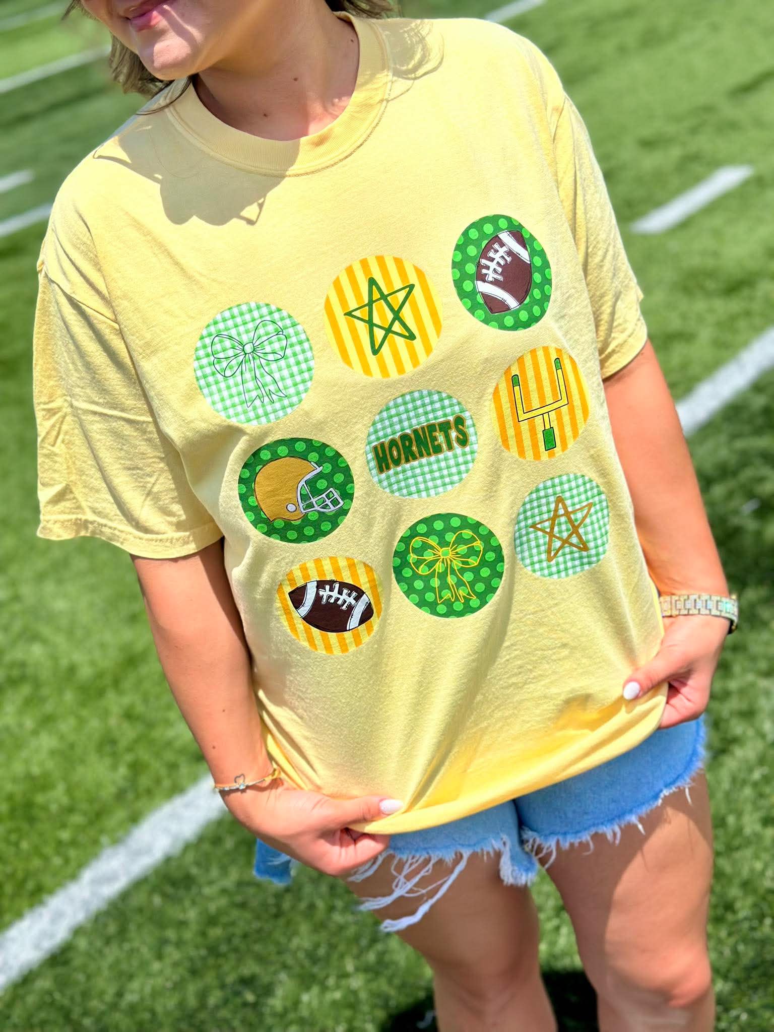 Custom School Circle Stack Graphic Tee - #GAME76