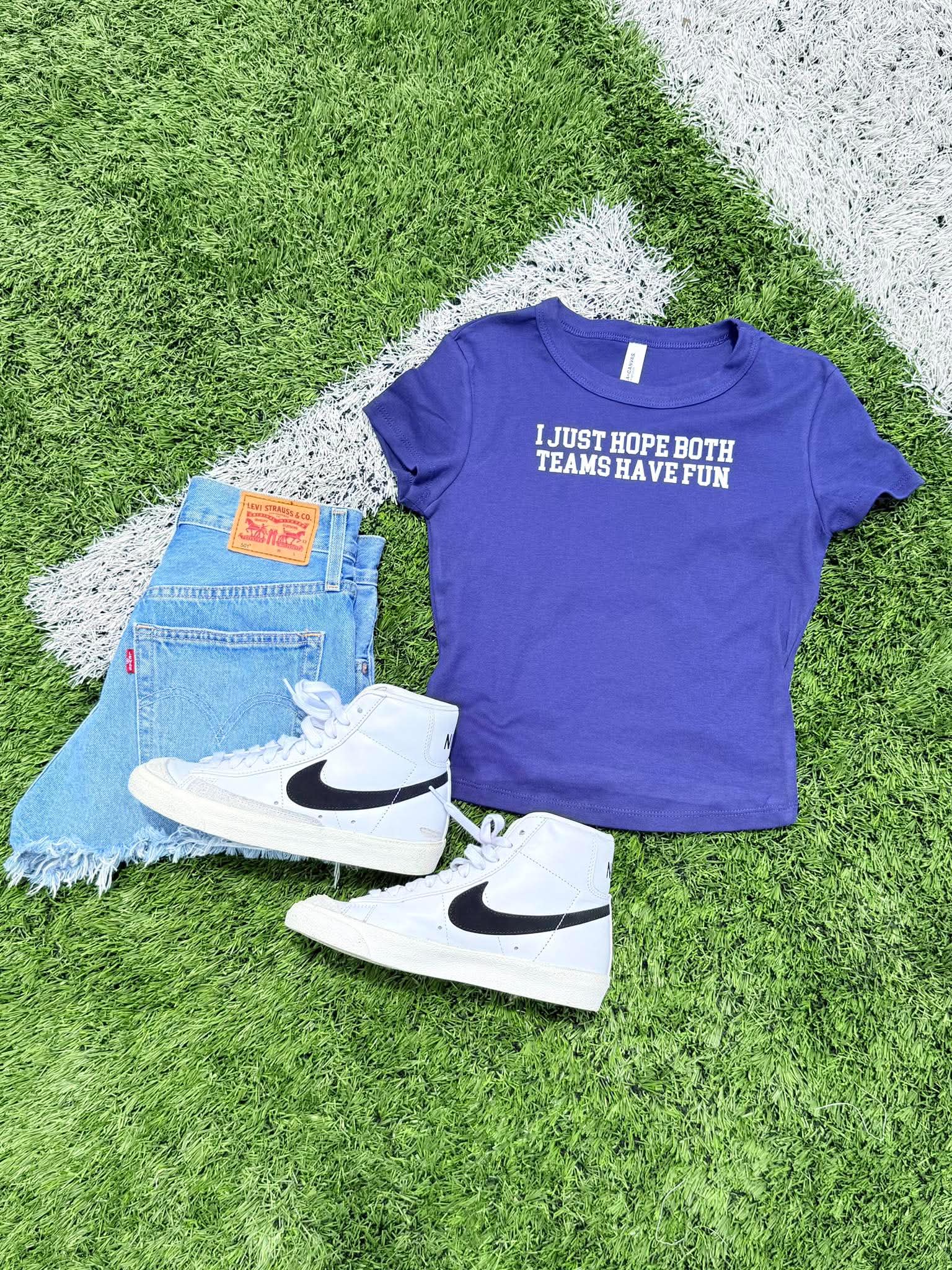 Both Teams Have Fun Cropped Tee - #GAME81
