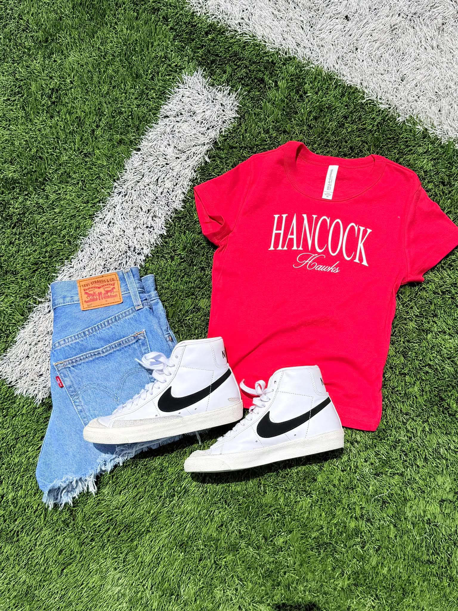 Custom School Script Cropped Tee - #GAME80
