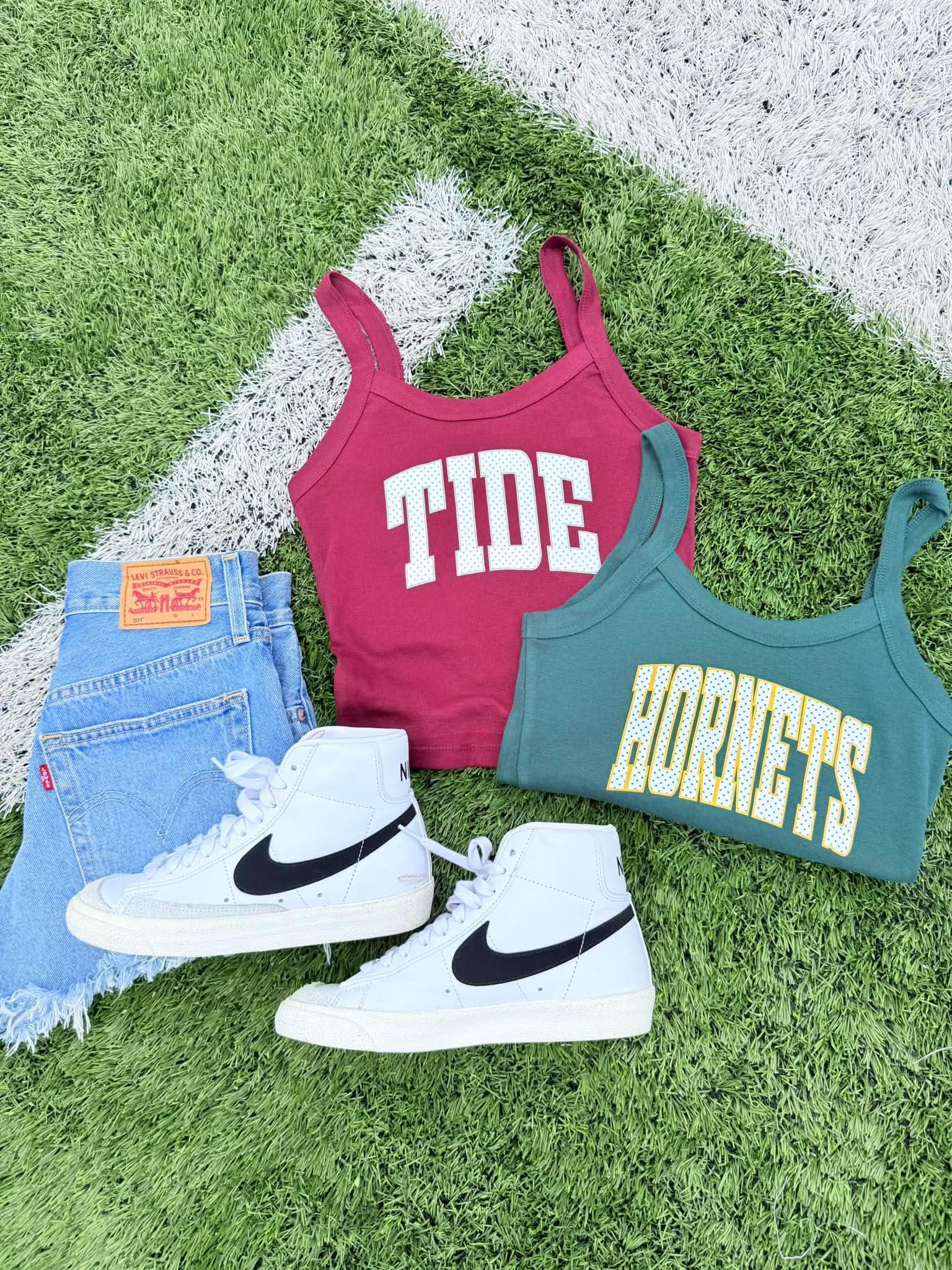 Polka Dot Mascot Cropped Tank - #GAME84
