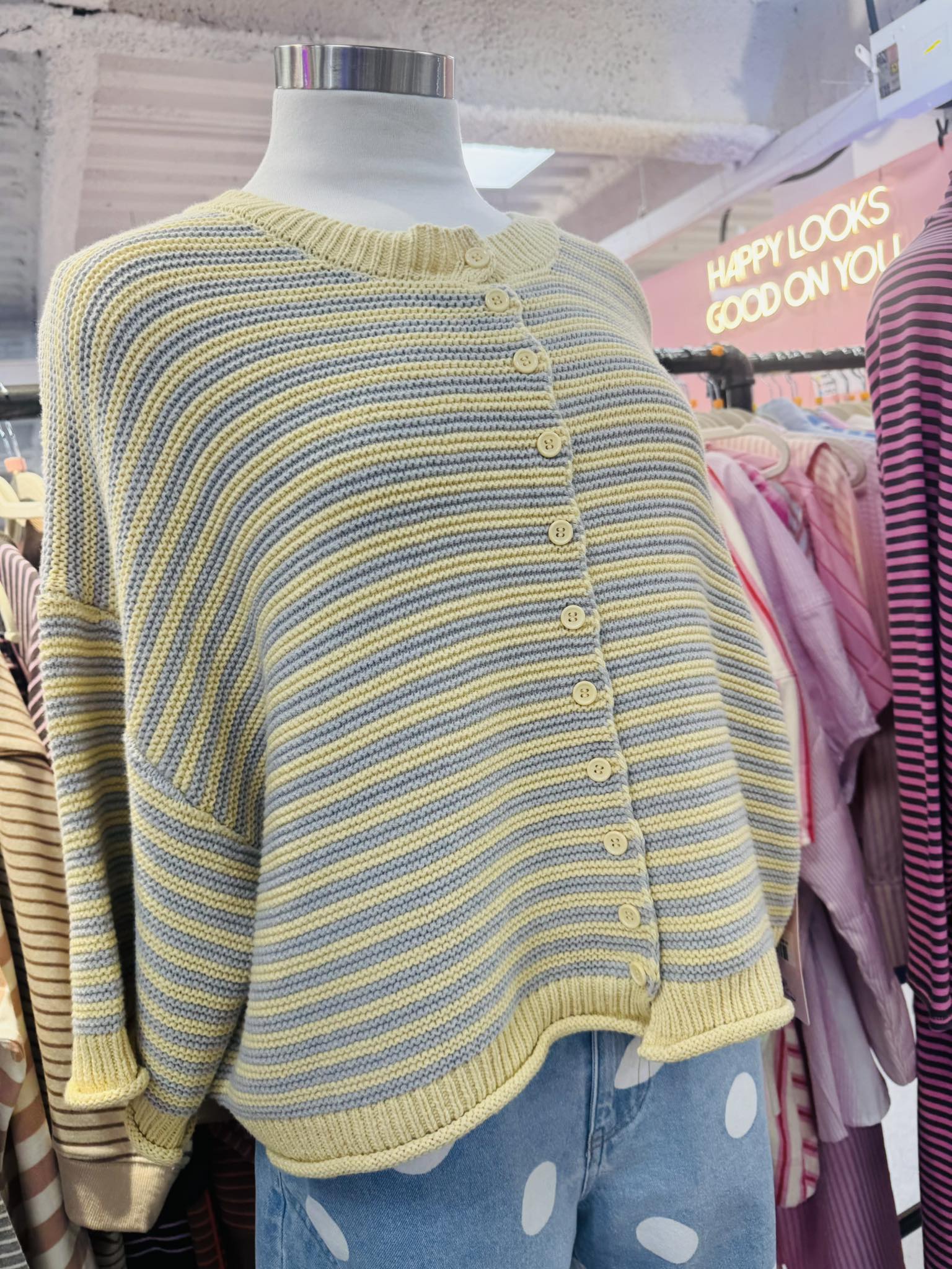 Chasing You Striped Sweater Top