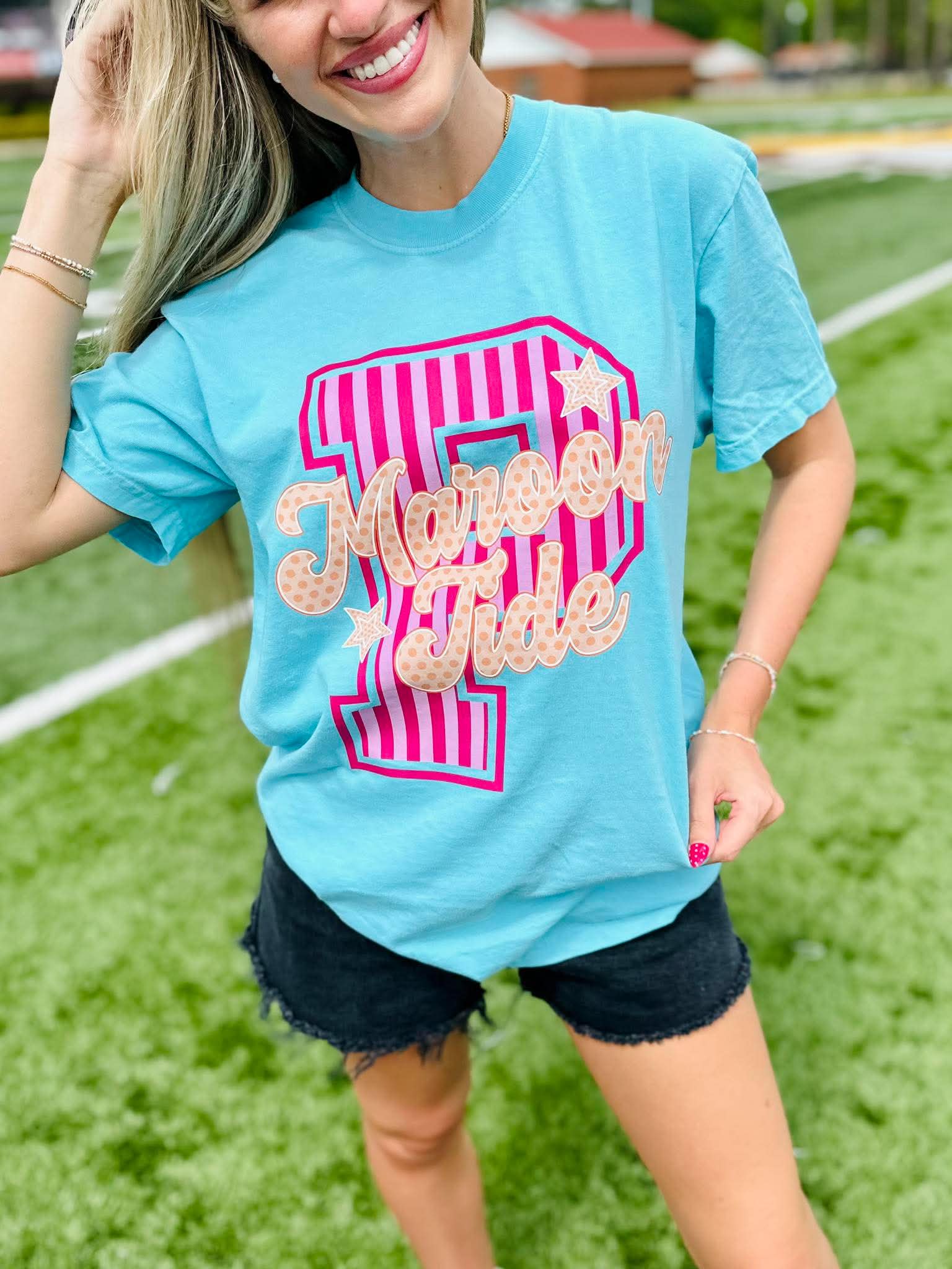 Neon Big Mascot Chalky Mint Graphic Tee - #GAME97