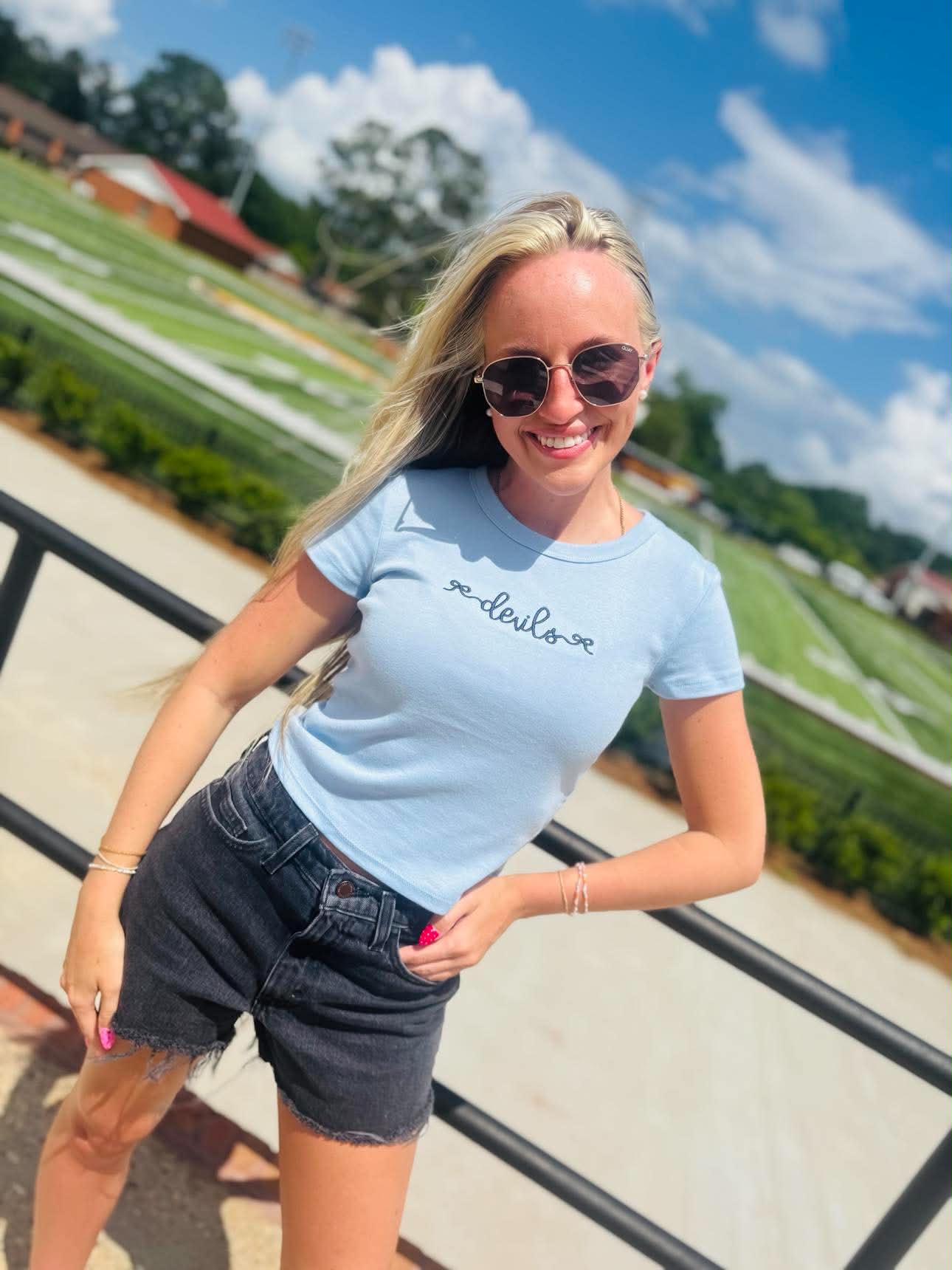 Custom Ribbon Mascot Cropped Tee - #GAME52