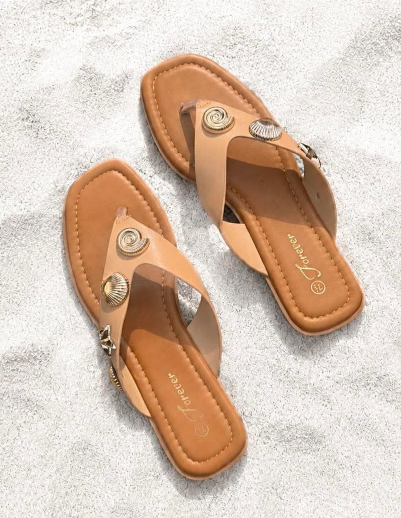 Beach Scene Flip Flops